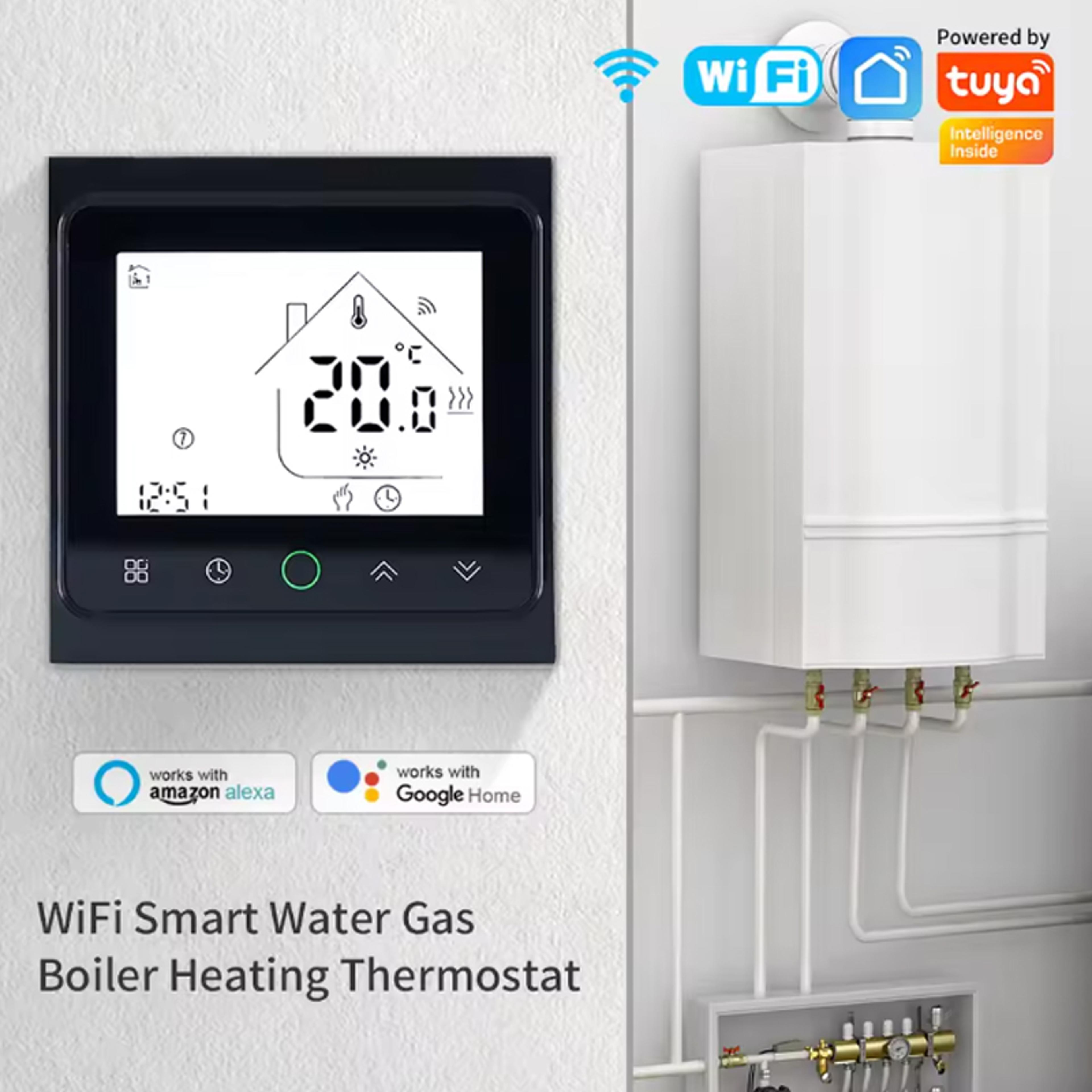 Smart Living WiFi Thermostat Electric Floor Heating Controller For Alexa And Google Home Integratio