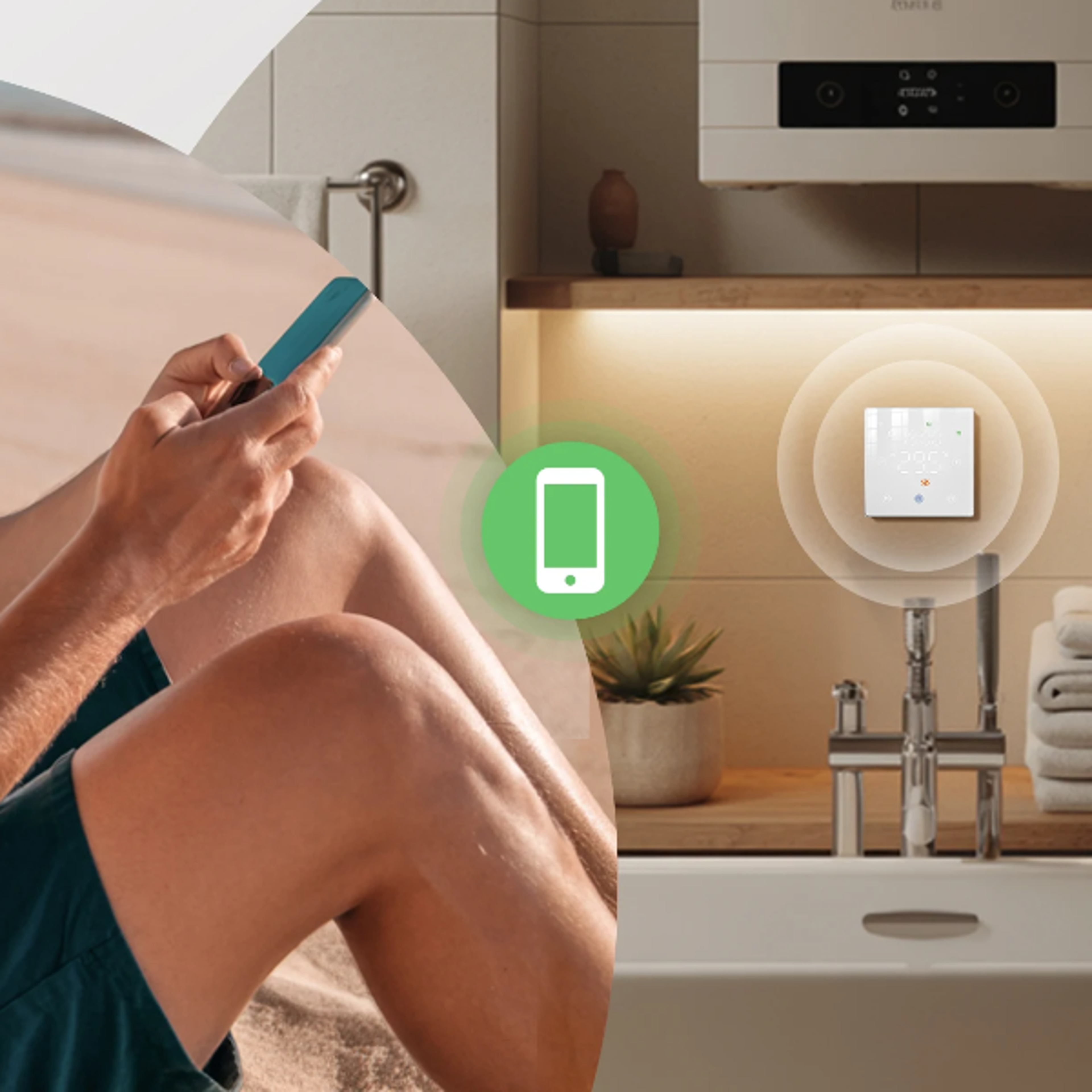 smart thermostat battery powered thermo regulator by alexa google home