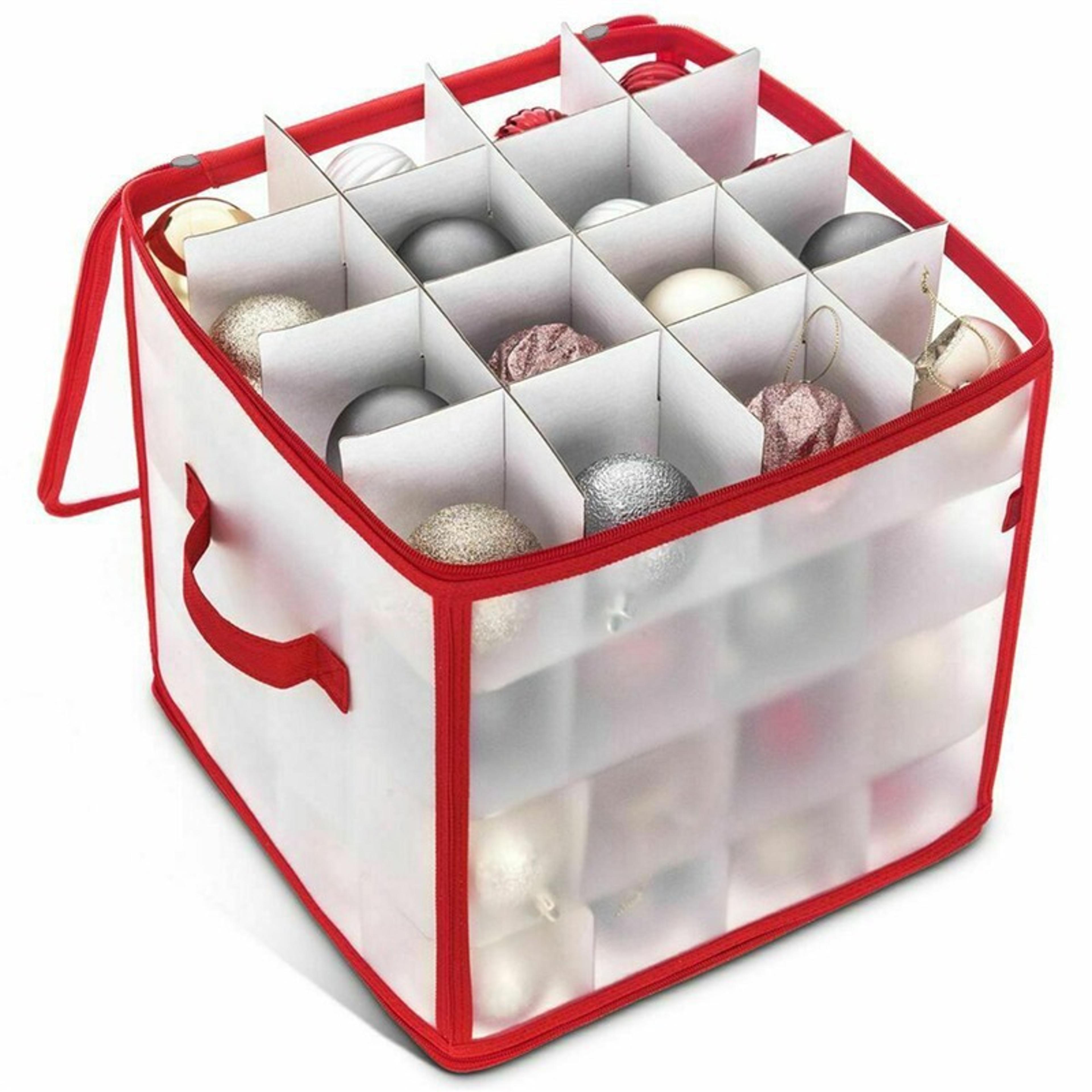 Baubles Storage Box Xmas Tree Decorations Organizer Christmas Balls Storage Bauble Storage Divider  0