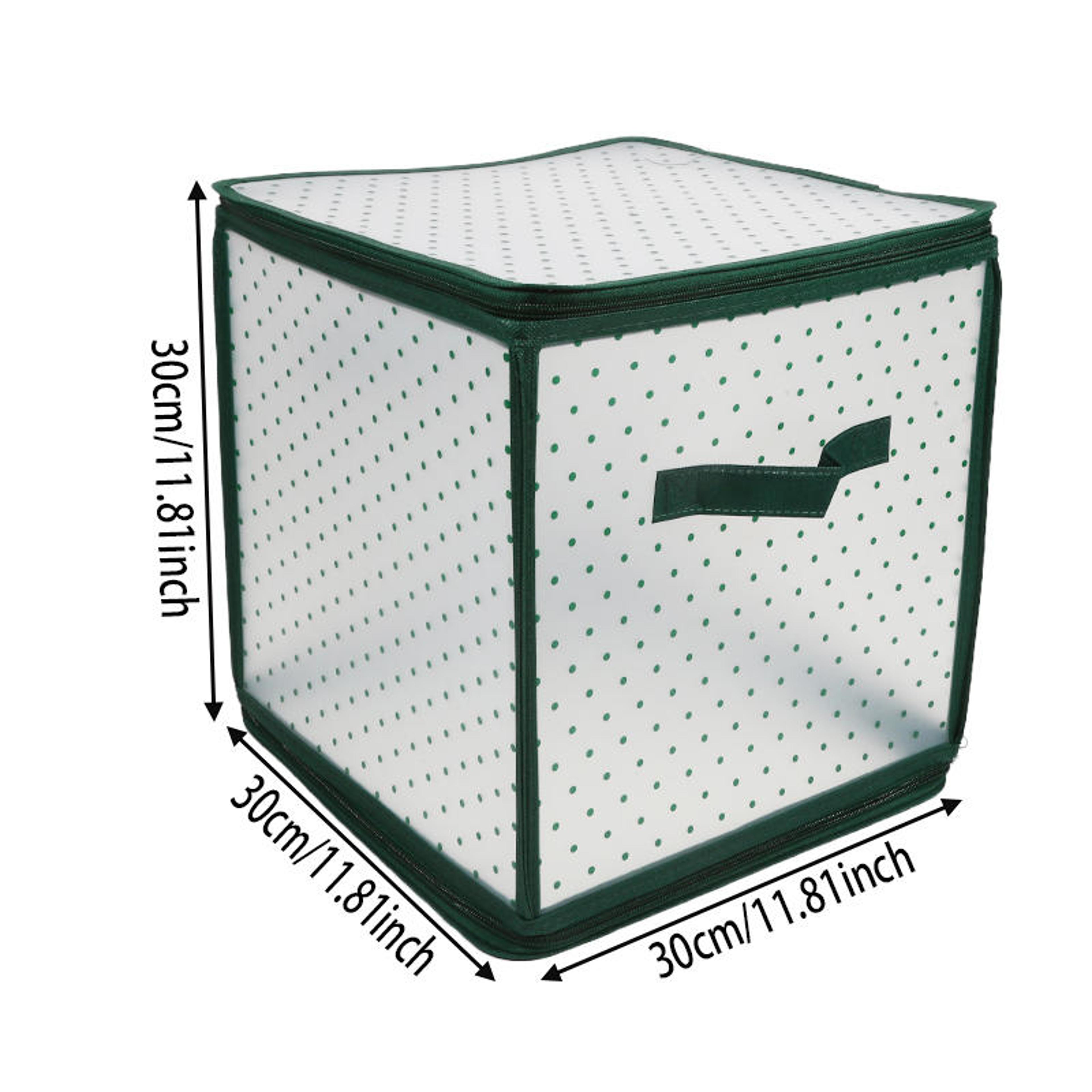 Christmas Ball Storage Box Large Capacity Fold Able Storage For Balls Toys Ornaments 4