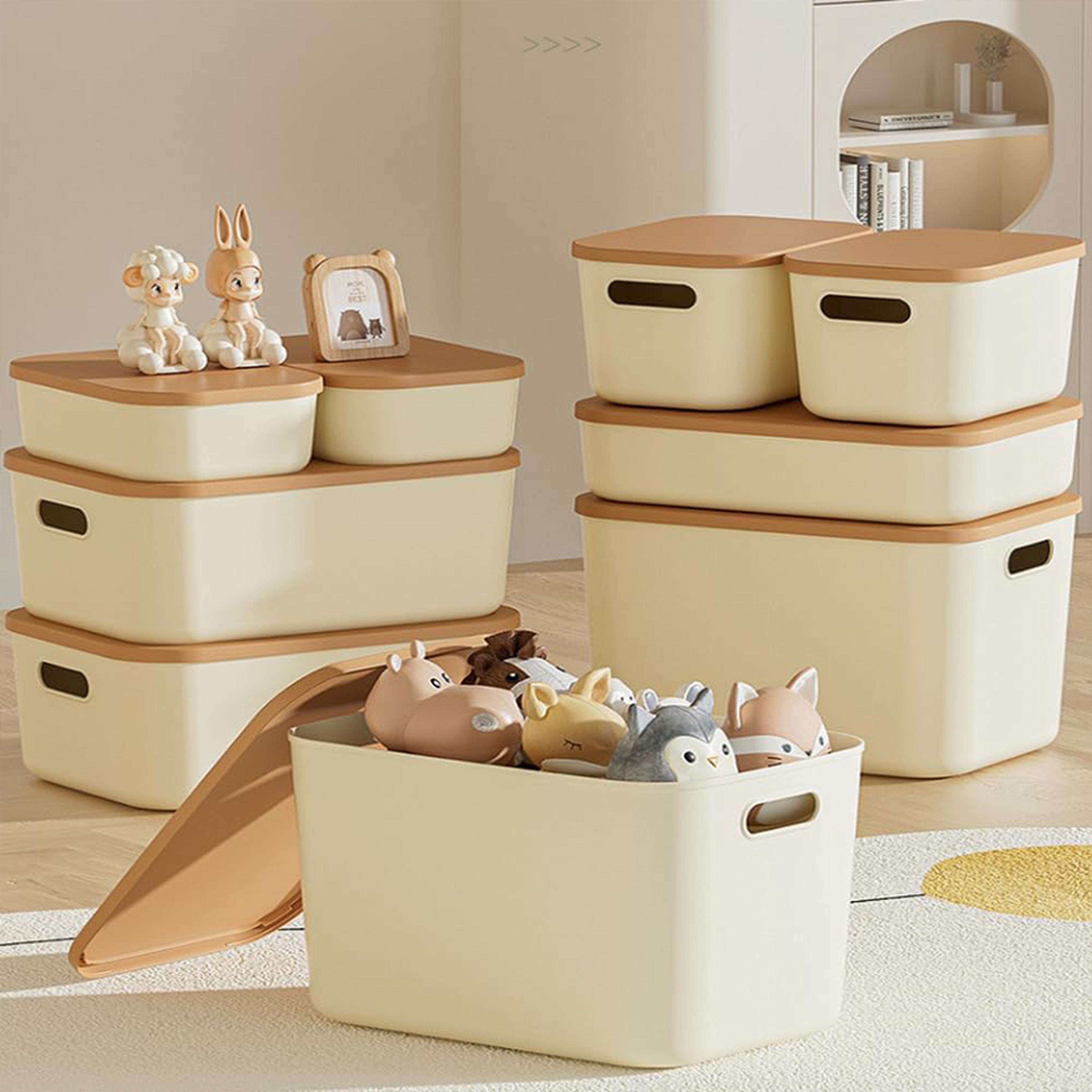 Under Bed Plastic Drawer Style Clothes Toy Storage Box With Lid Thickened Snacks Cosmetics Organizi