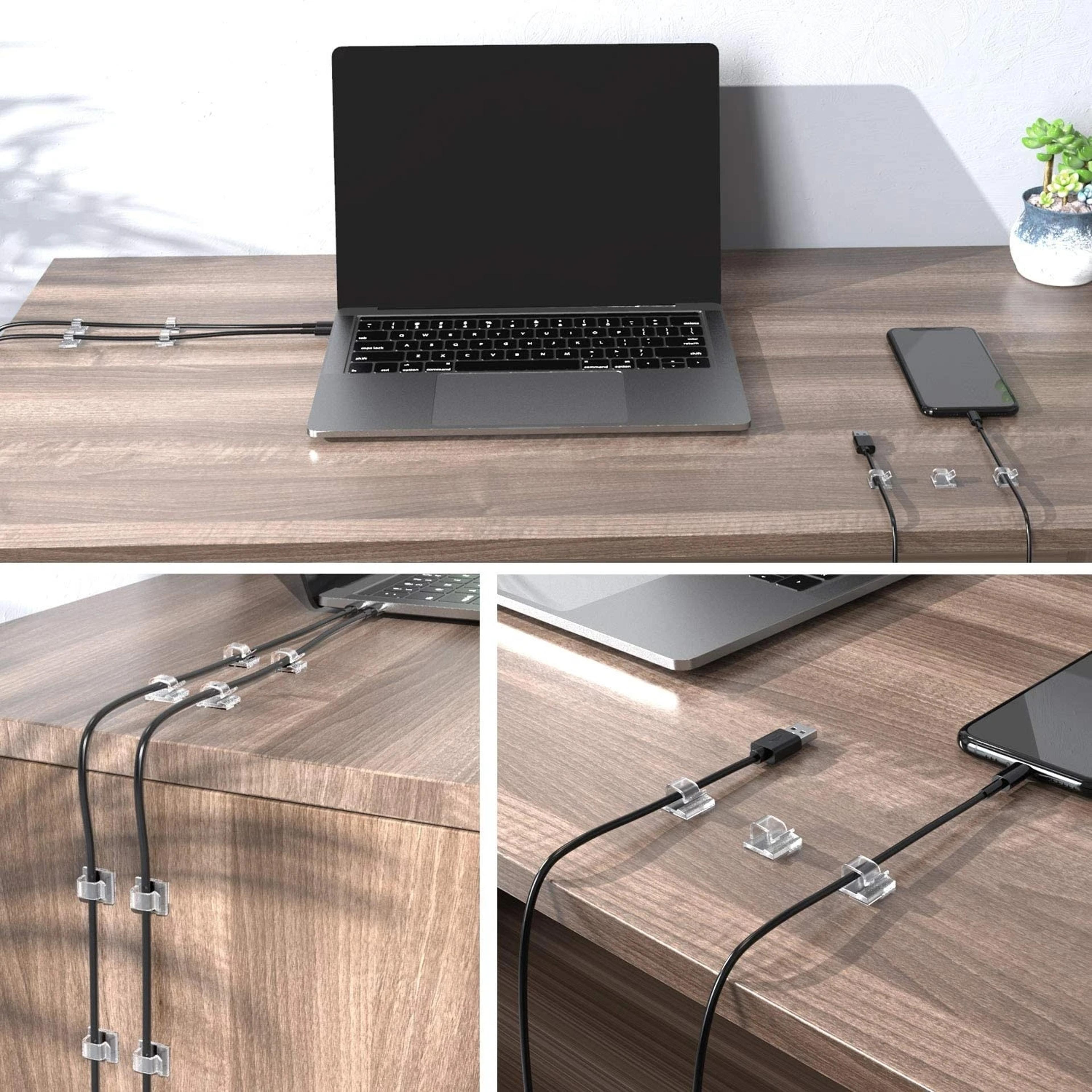 Cable Organizer Clips Cable Management Wire Manager Cord Holder USB Charging Data Line Bobbin Winde 0