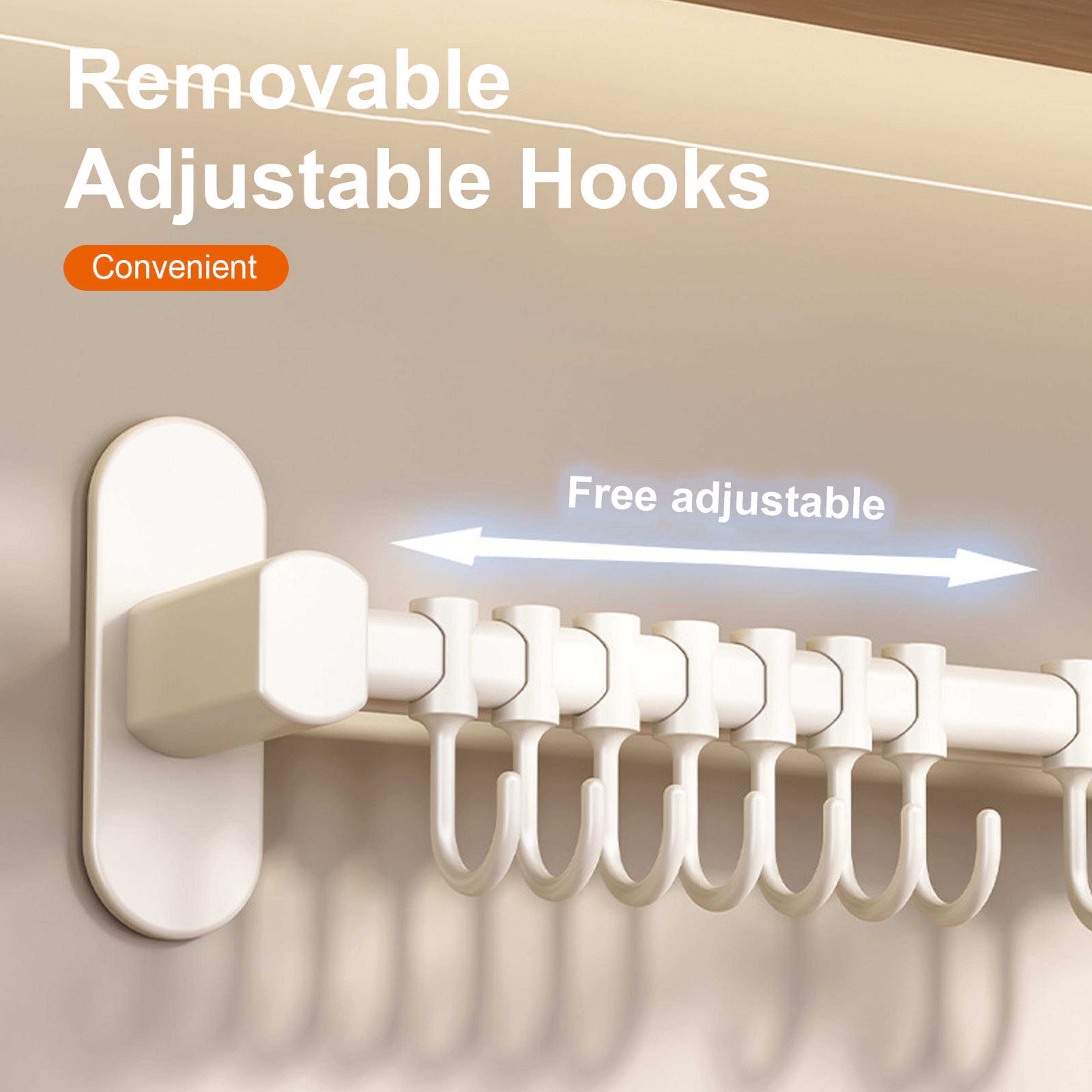 Wall Mounted Kitchen Hook Rack NoPunching Wall Hangers Rail Kitchen Utensils Rack Spoon Shovel Chop 3