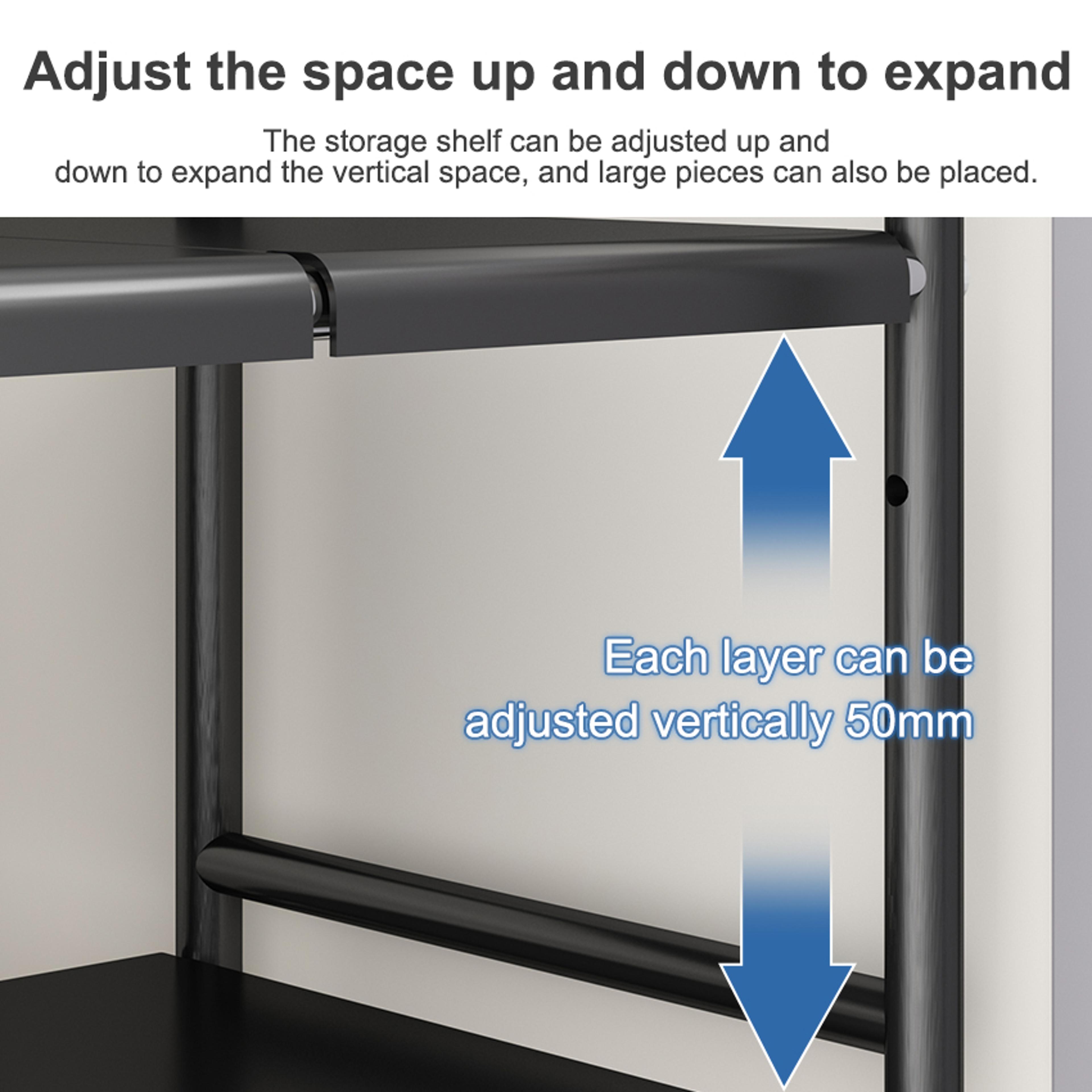 Shelf Under The Sink Flexible Layered Rack Cabinet Organizer Sundries Telescopic Holder Countertop