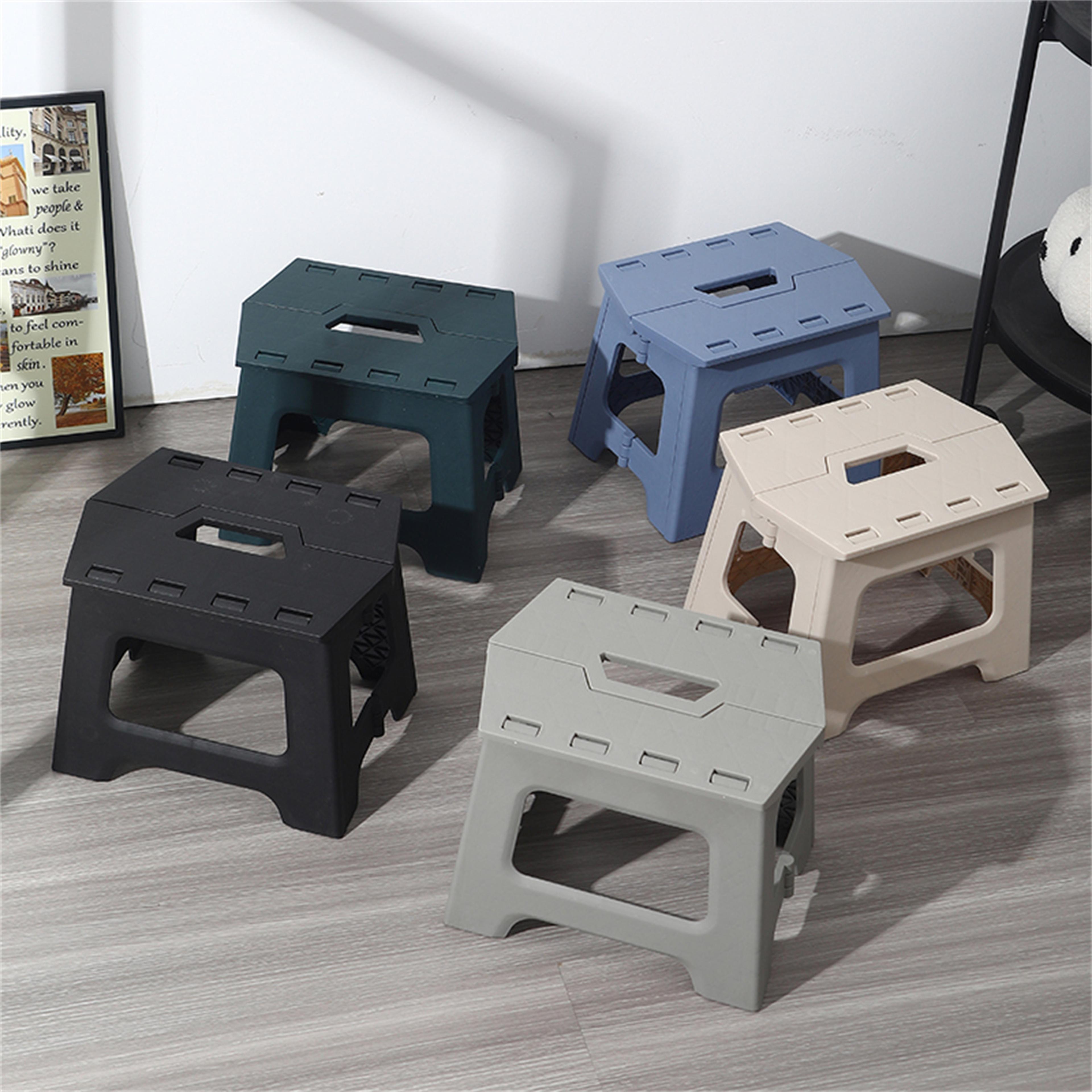 Adult Folding Footstool For Living Room Kitchen And Bathroom Shower Stool Waterproof Plastic Portab 0
