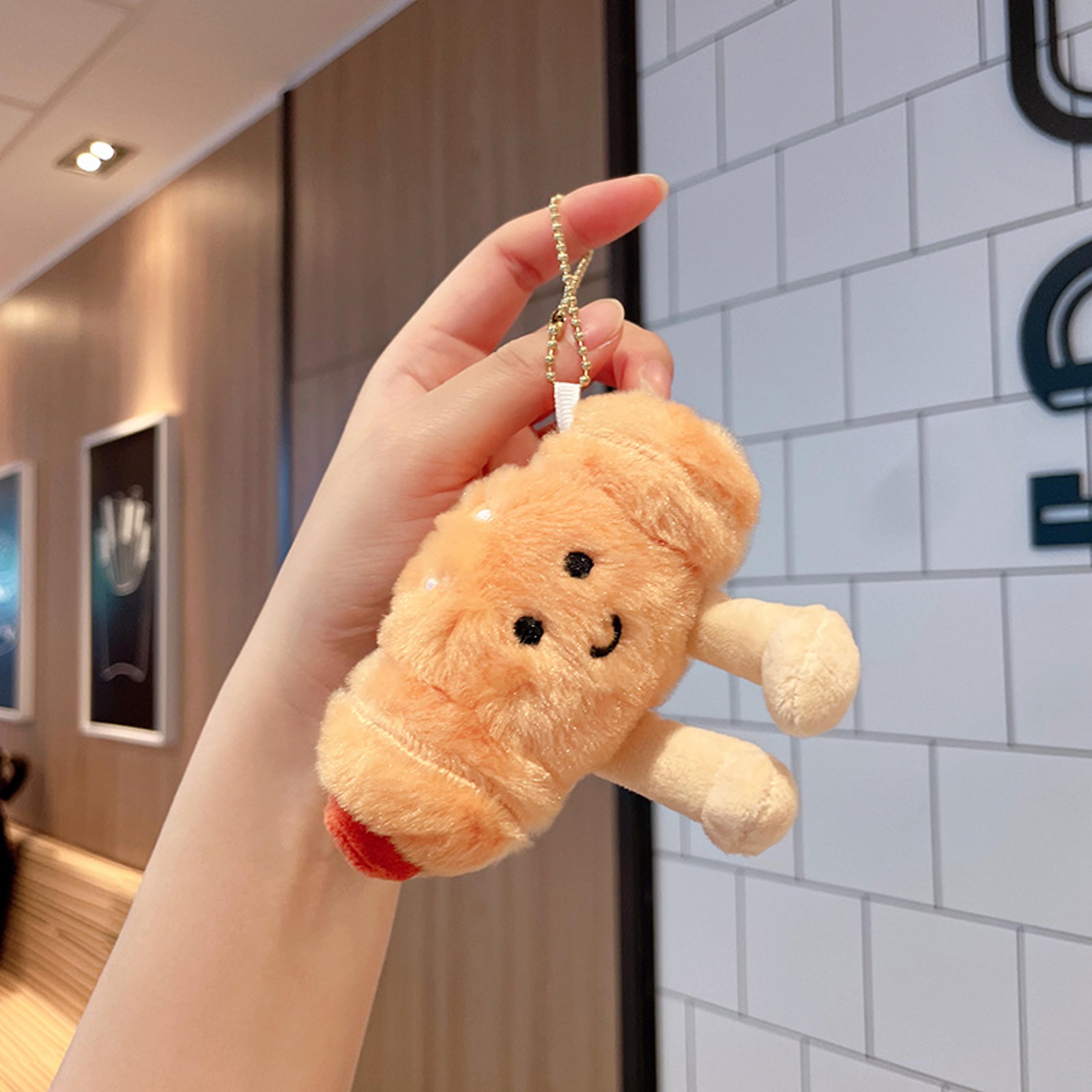 Rag Doll Toy Sofa Decoration Stuffed Animals Smile Croissant Bread Pillow Plush Toy Croissant Plush 6