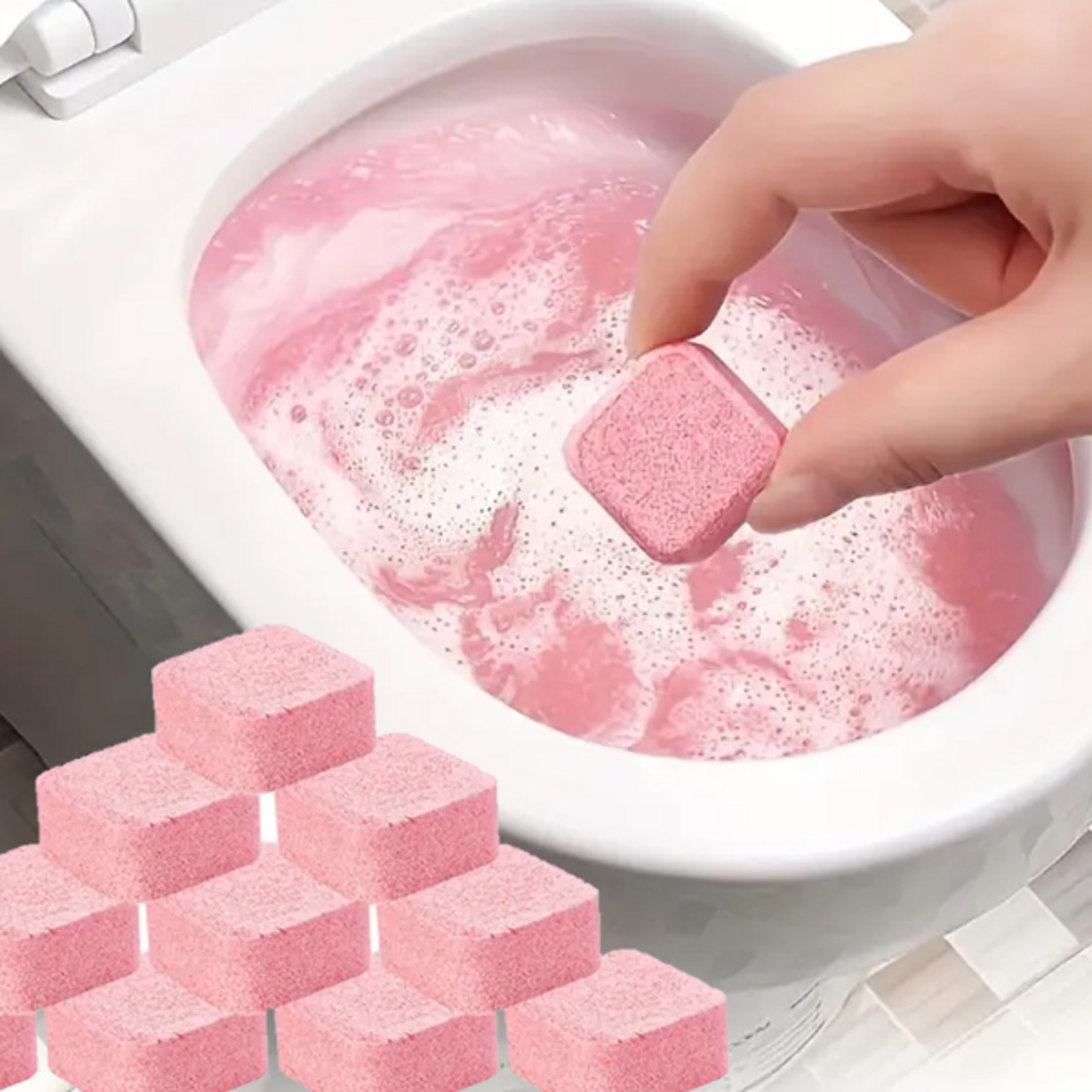 toilets cleaning effervescent tablet, toilet cleaner, deodorant remover, urine stain remover, yellow dirt cleaner