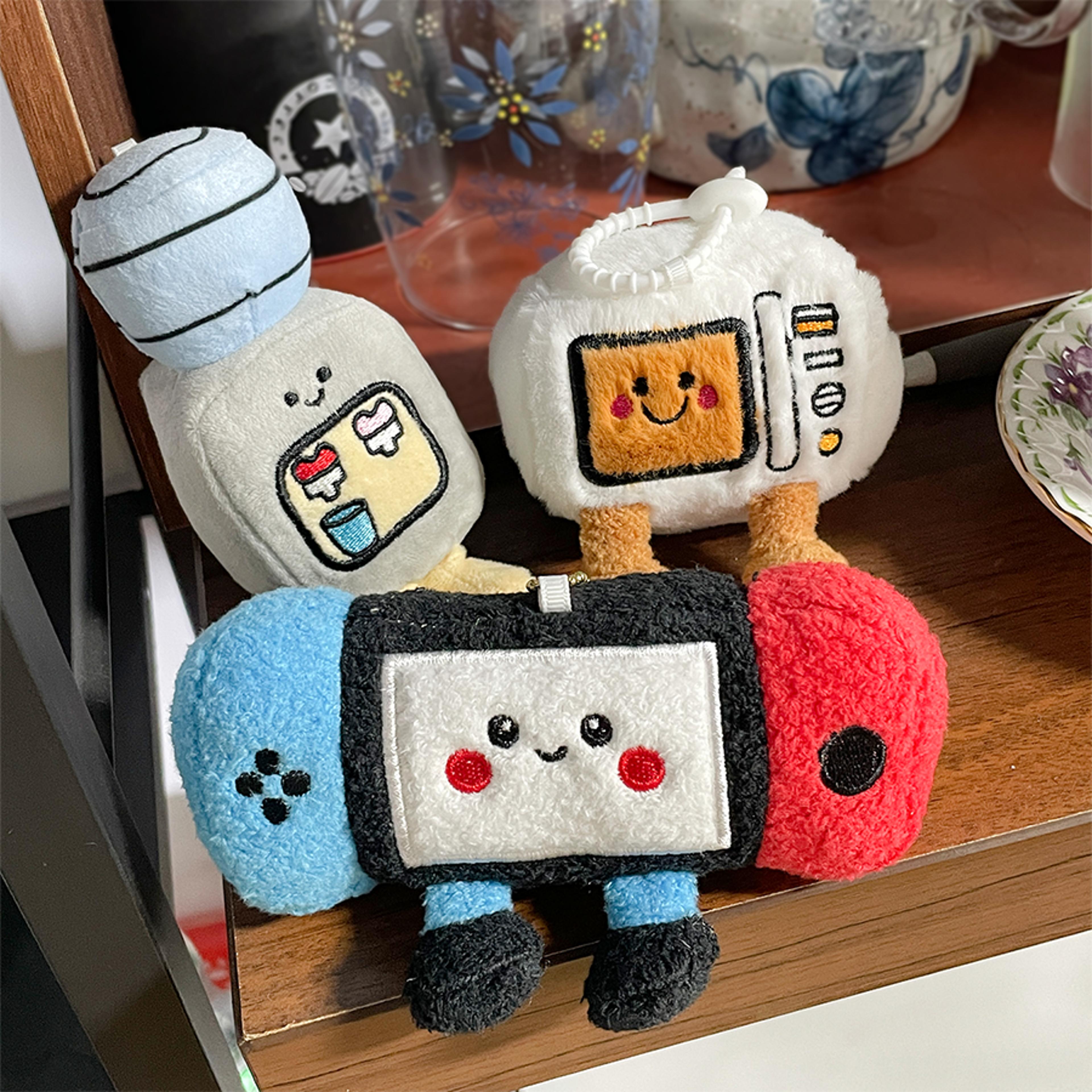 Creative Game Console Peripherals Plush Charms Microwave Soft Stuffed Dolls Cute Water Dispenser Do 0