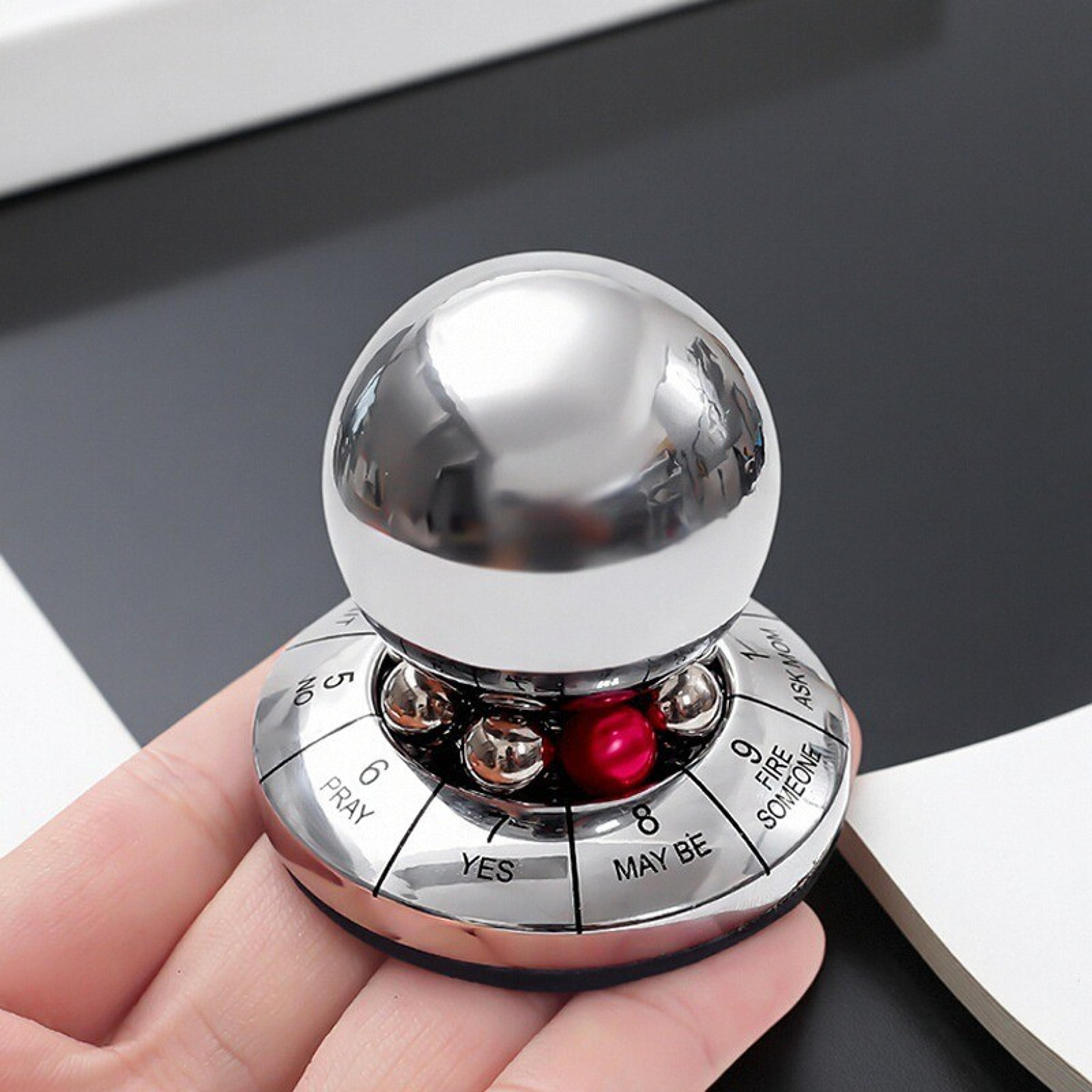 Fate Lucky Decision Ball Home Office Stress Relieving Toy Finger Rotatory Desktop Decoration Gift F 0