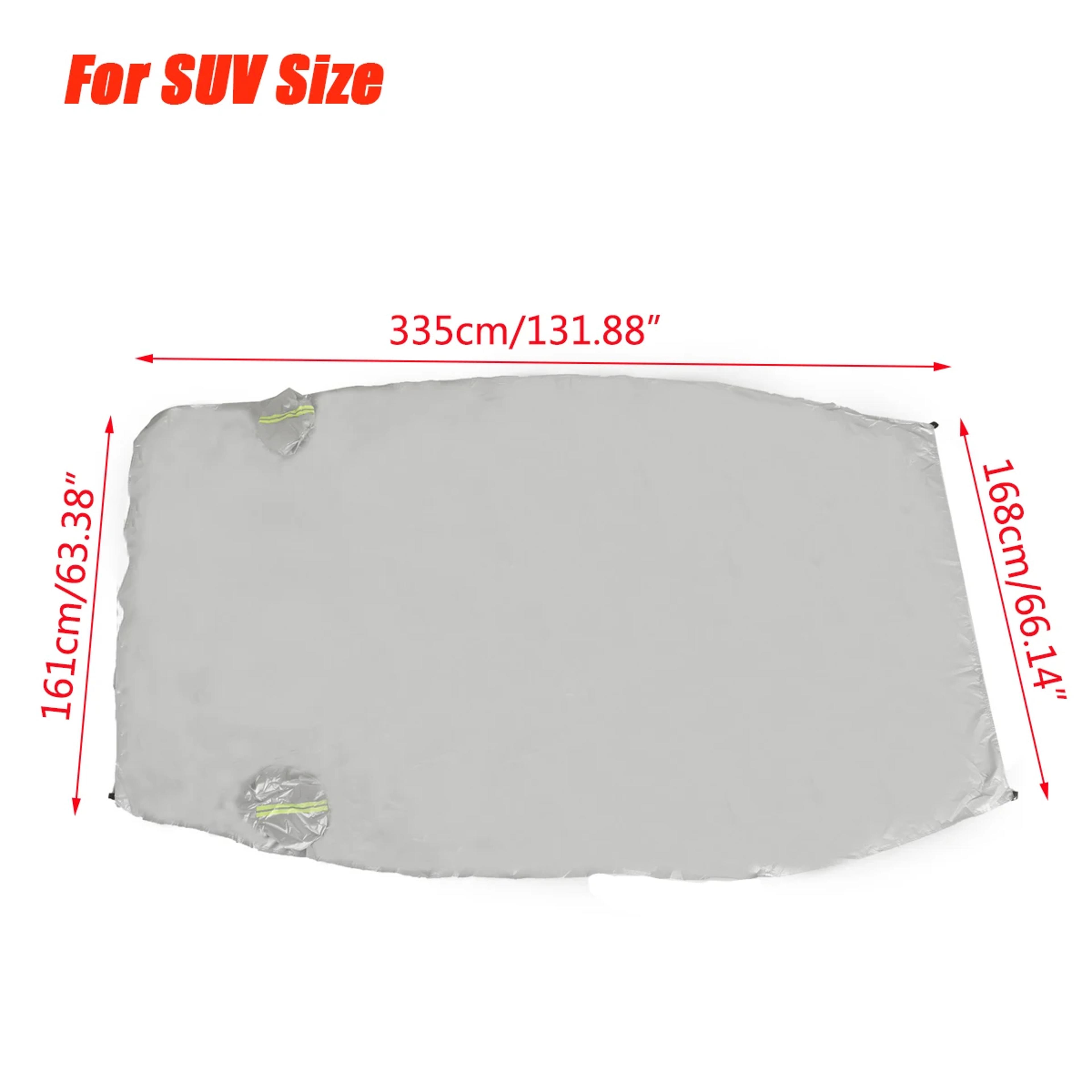 Universal Half Car Cover Waterproof Car Sun Shade Cover Sun UV Snow Dust Rain Resistant Durable Cov 4