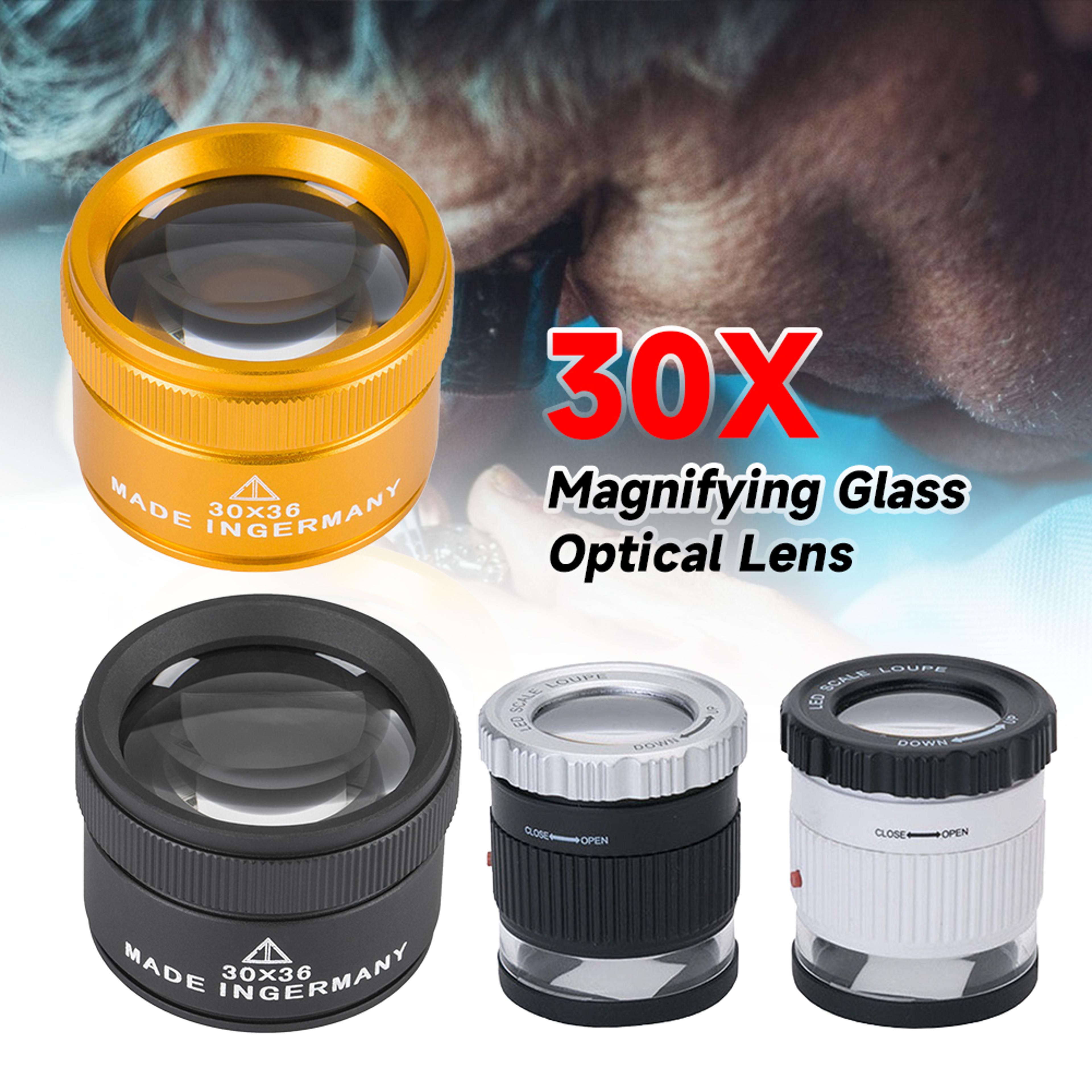 Adjustable Handheld Magnifier With LED UV Light Jewelry Money Loupe Precision Work Magnifying Glass 1