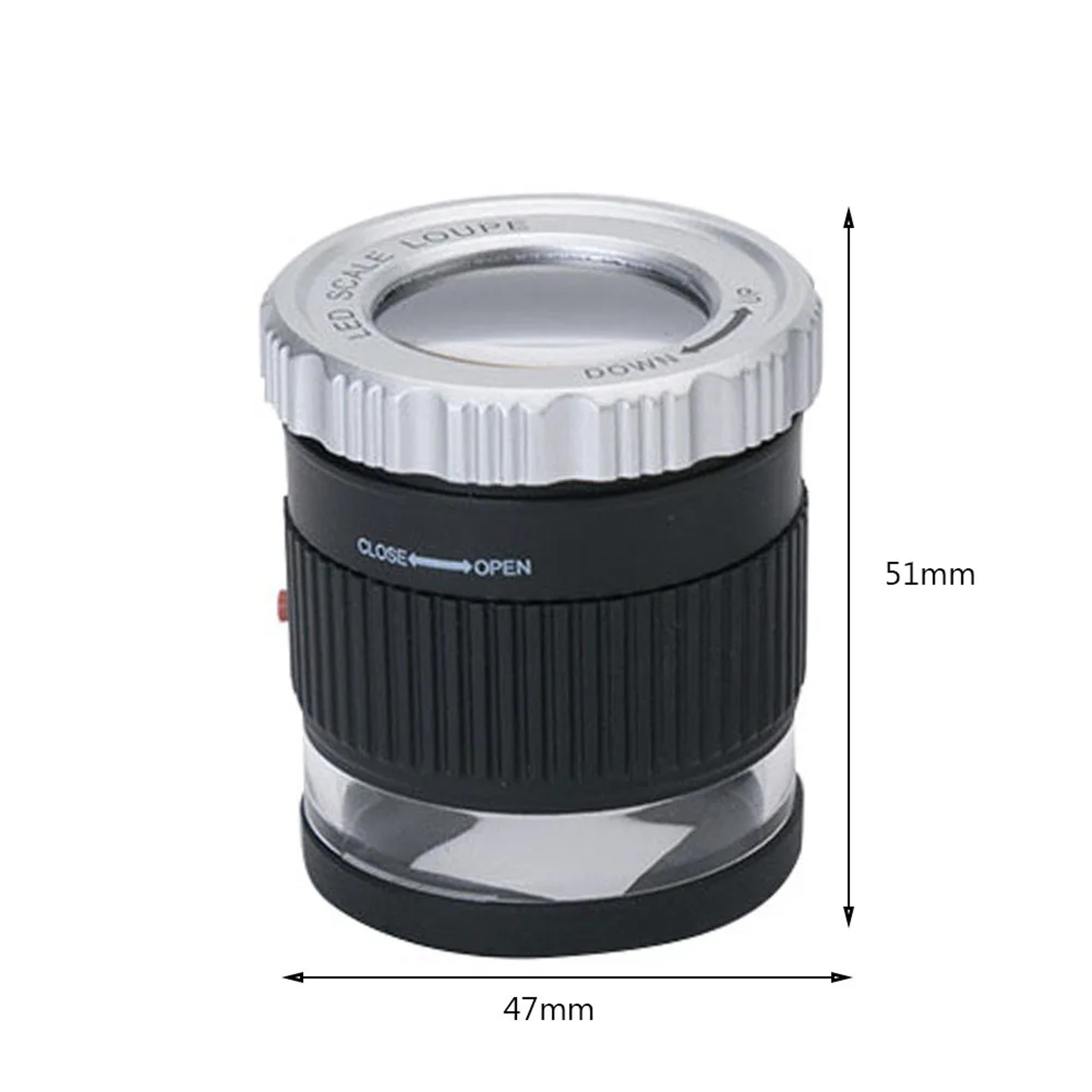 Adjustable Handheld Magnifier With LED UV Light Jewelry Money Loupe Precision Work Magnifying Glass 5