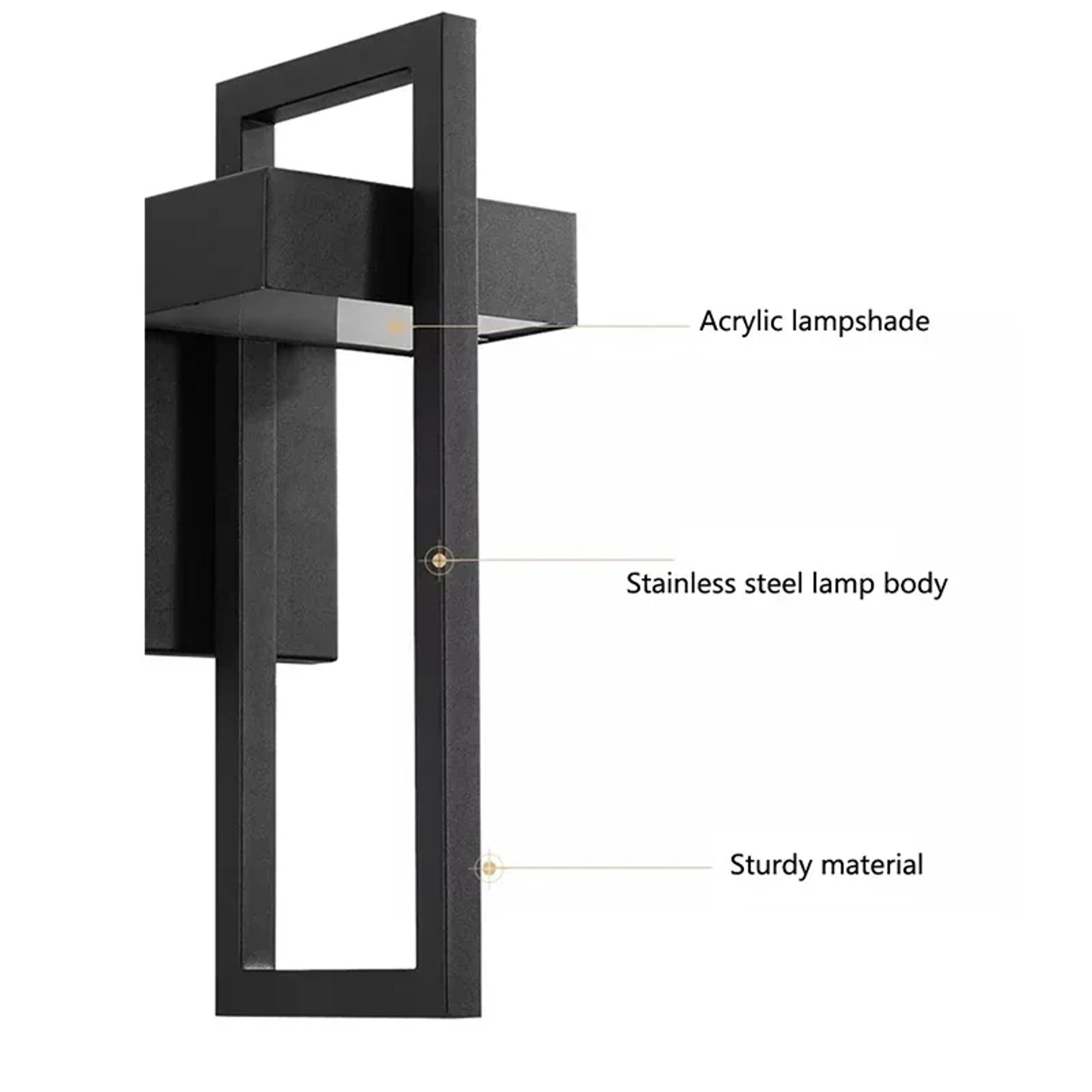 LED Wall Lamp Decorative Outdoor Lighting Fixtures Simple Porch Wall Lamp Corridor Garden Sconce 2