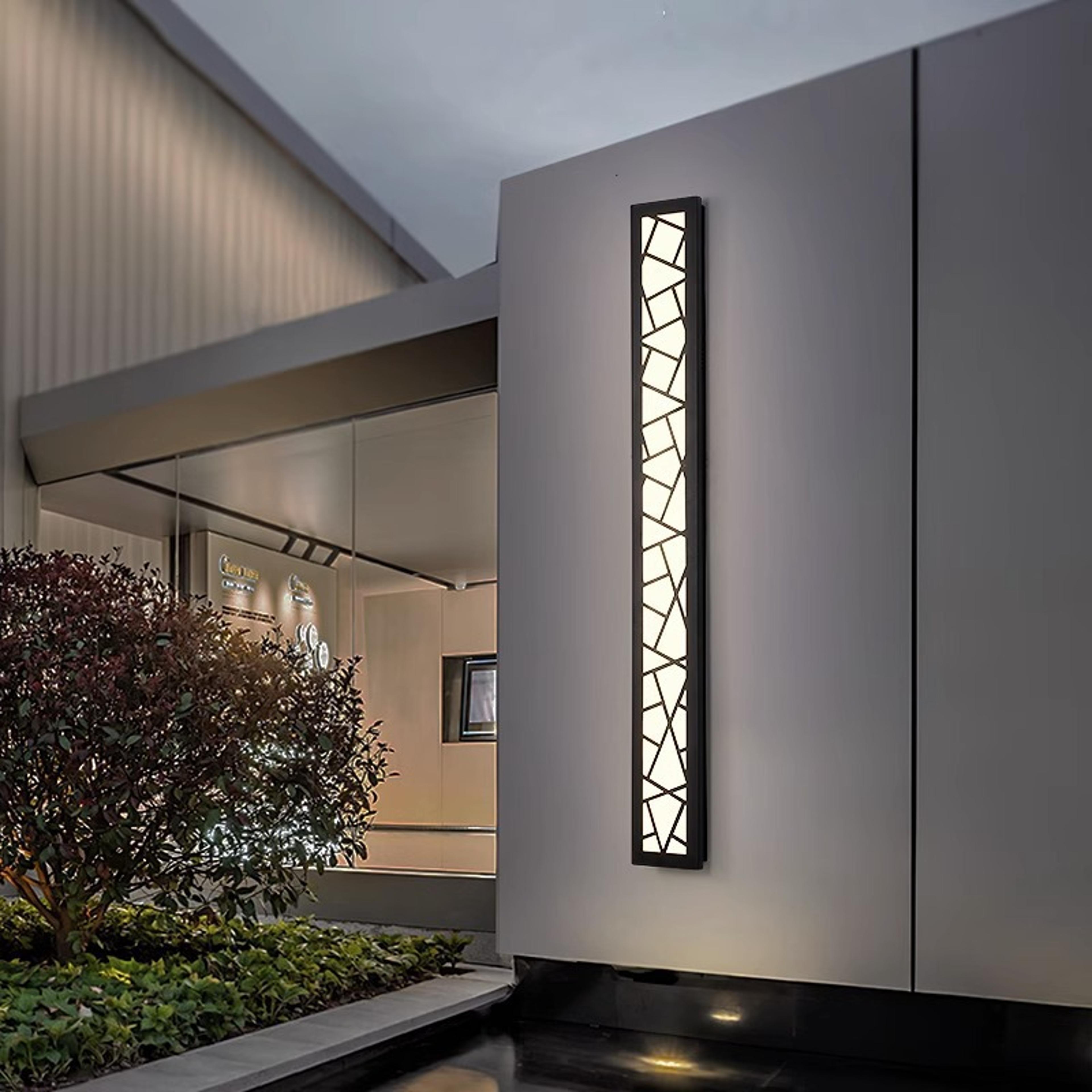 Outdoor Wall Light Waterproof Minimalist Line Light Porch Sconce For Villa And Garden Modern Waterp 3