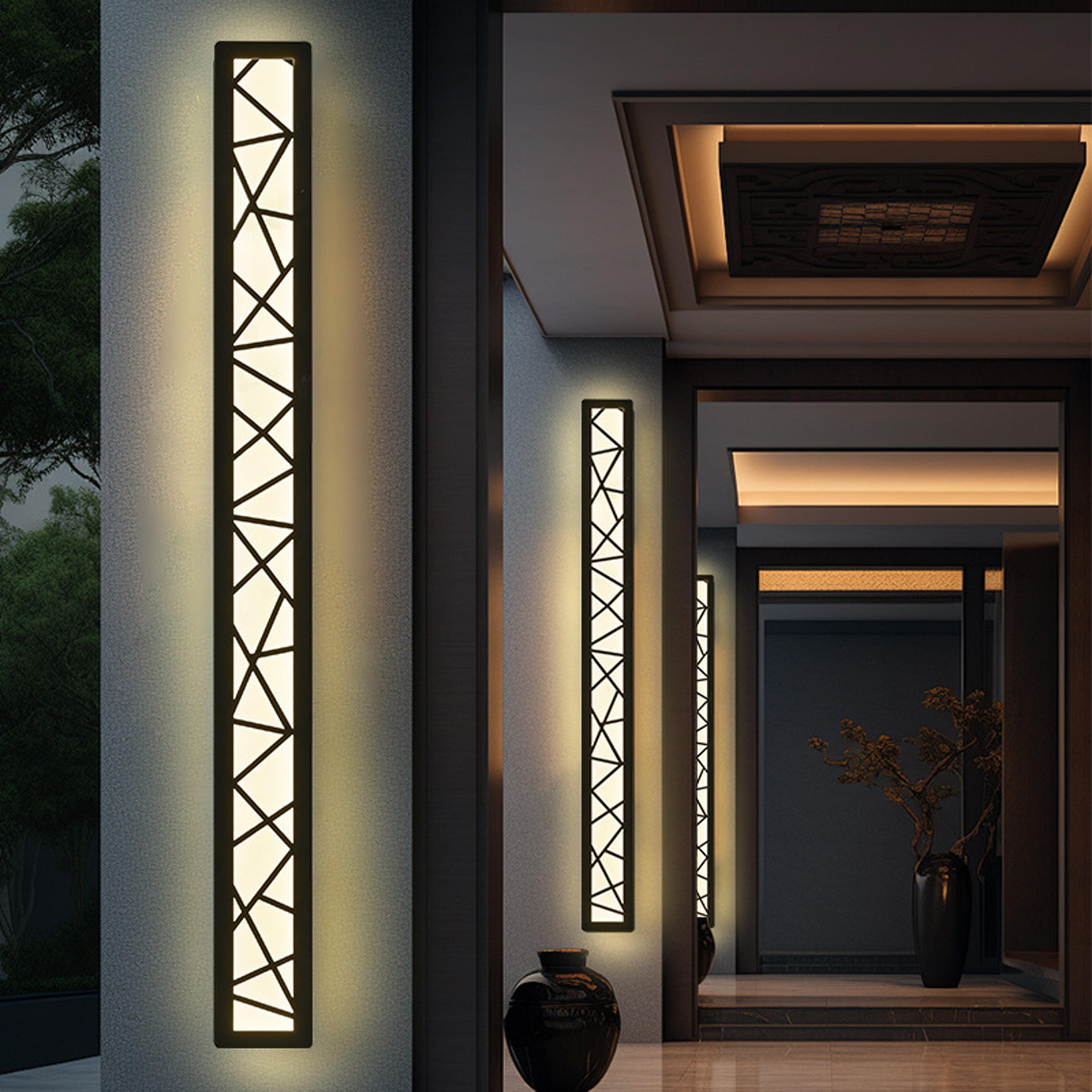 Outdoor Wall Light Waterproof Minimalist Line Light Porch Sconce For Villa And Garden Modern Waterp 4