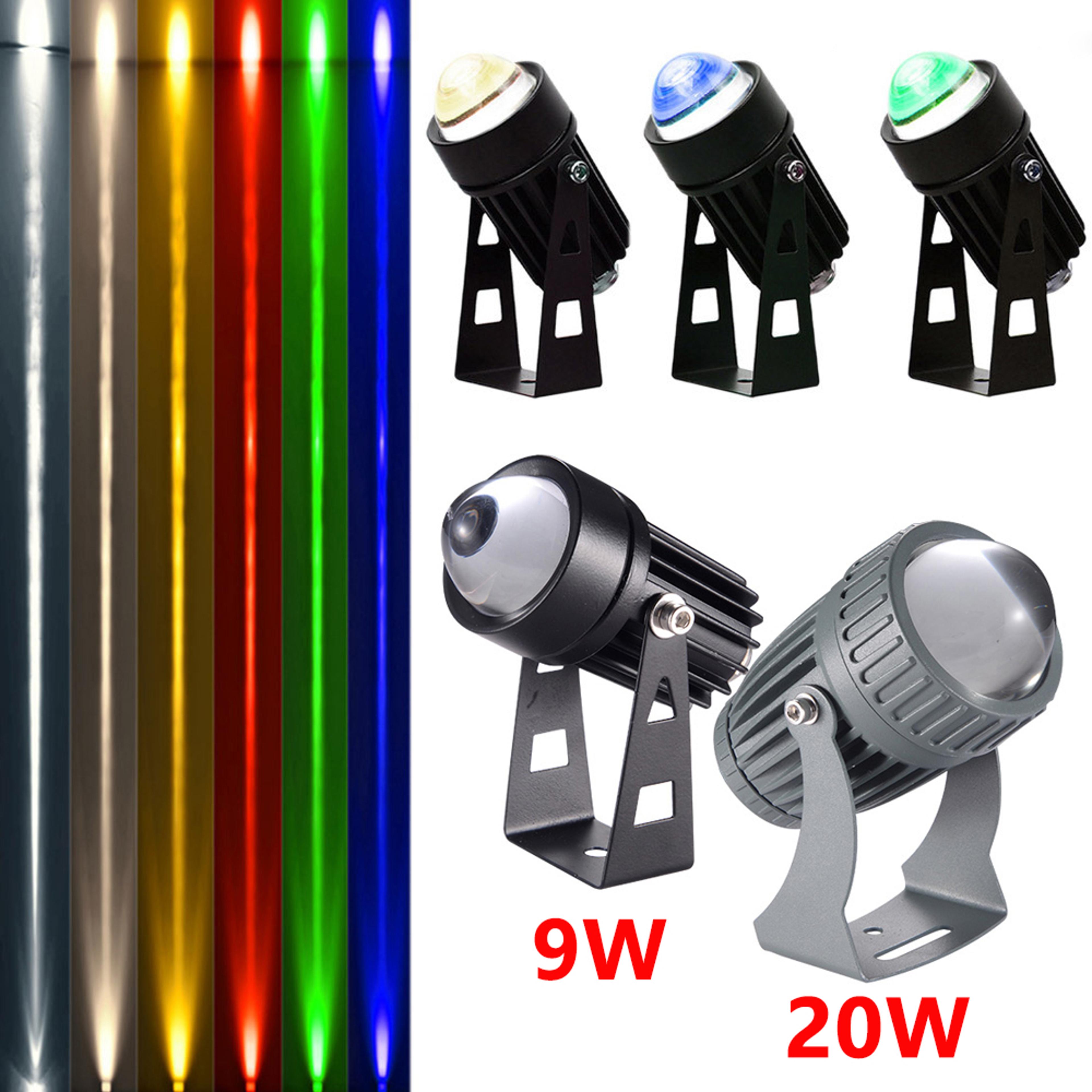 Beam Of Light Outdoor LED Wall Spotlight RGB Water Proof  Color Changing Landscape Lighting For Gar