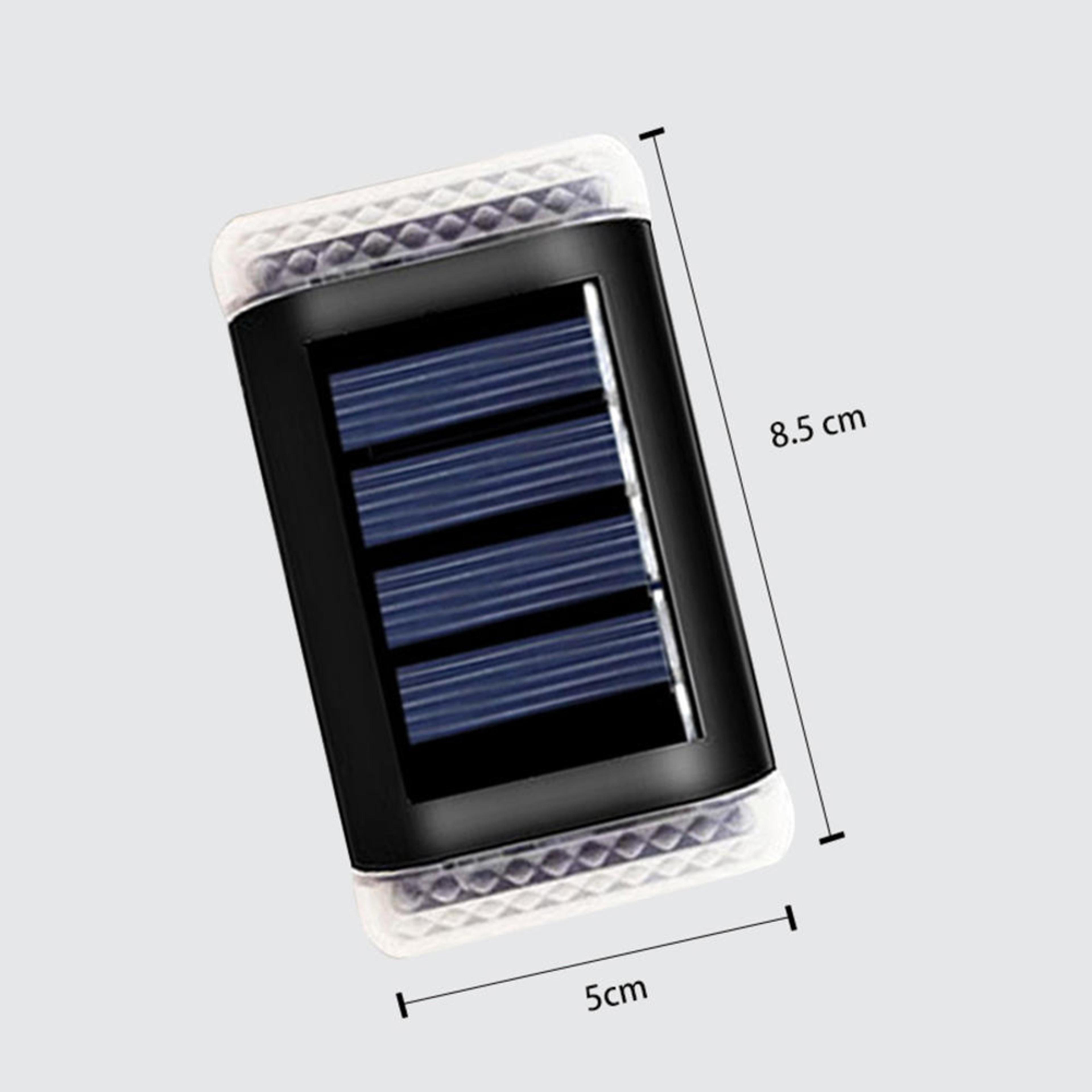 Solar Wall Lamp Outdoor Waterproof LED White Warm Light Up And Down Luminous Lighting For Yard Gard 5