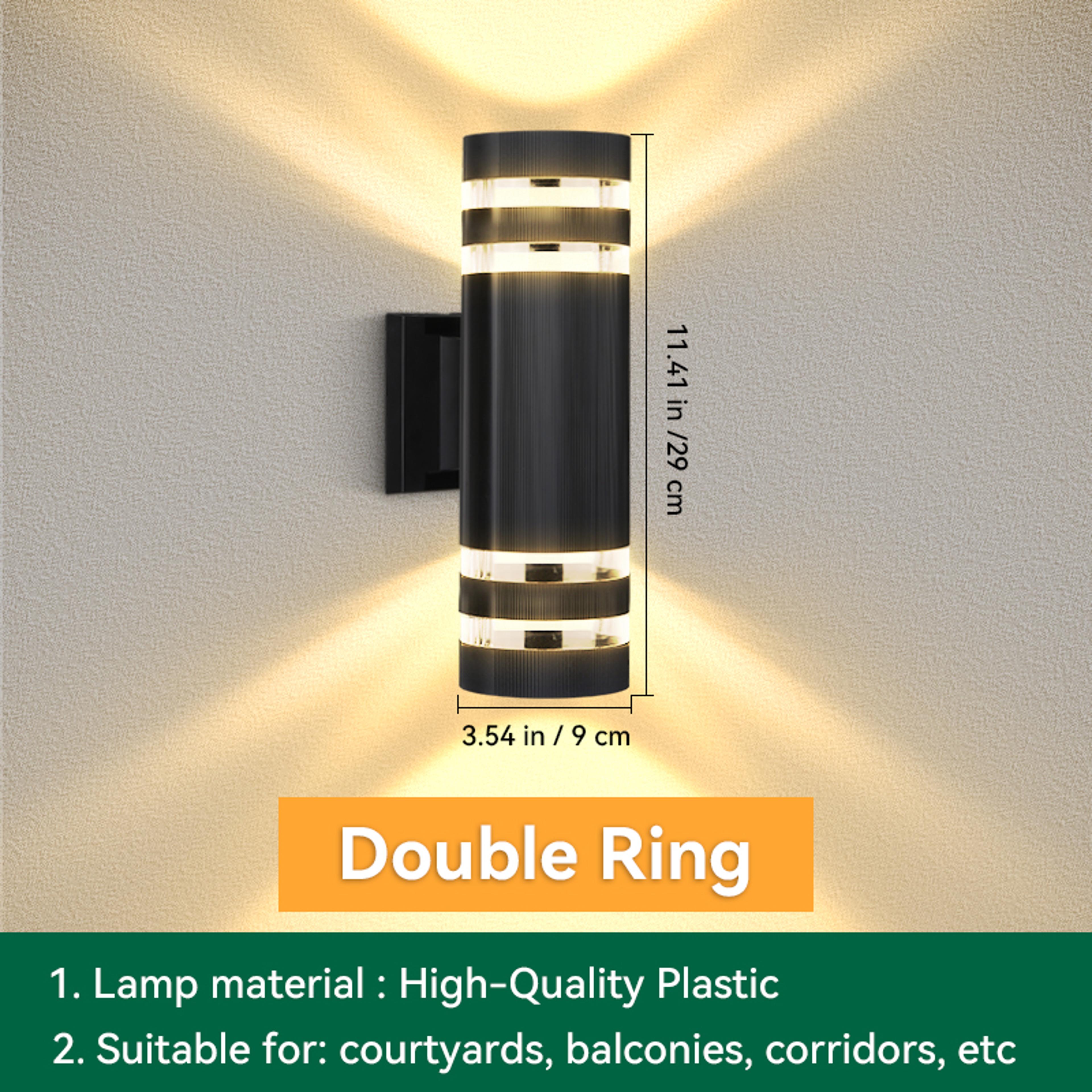 LED Wall Light Waterproof Sconces Lighting External Wall Washer For Porch Garden Street And Home De 6