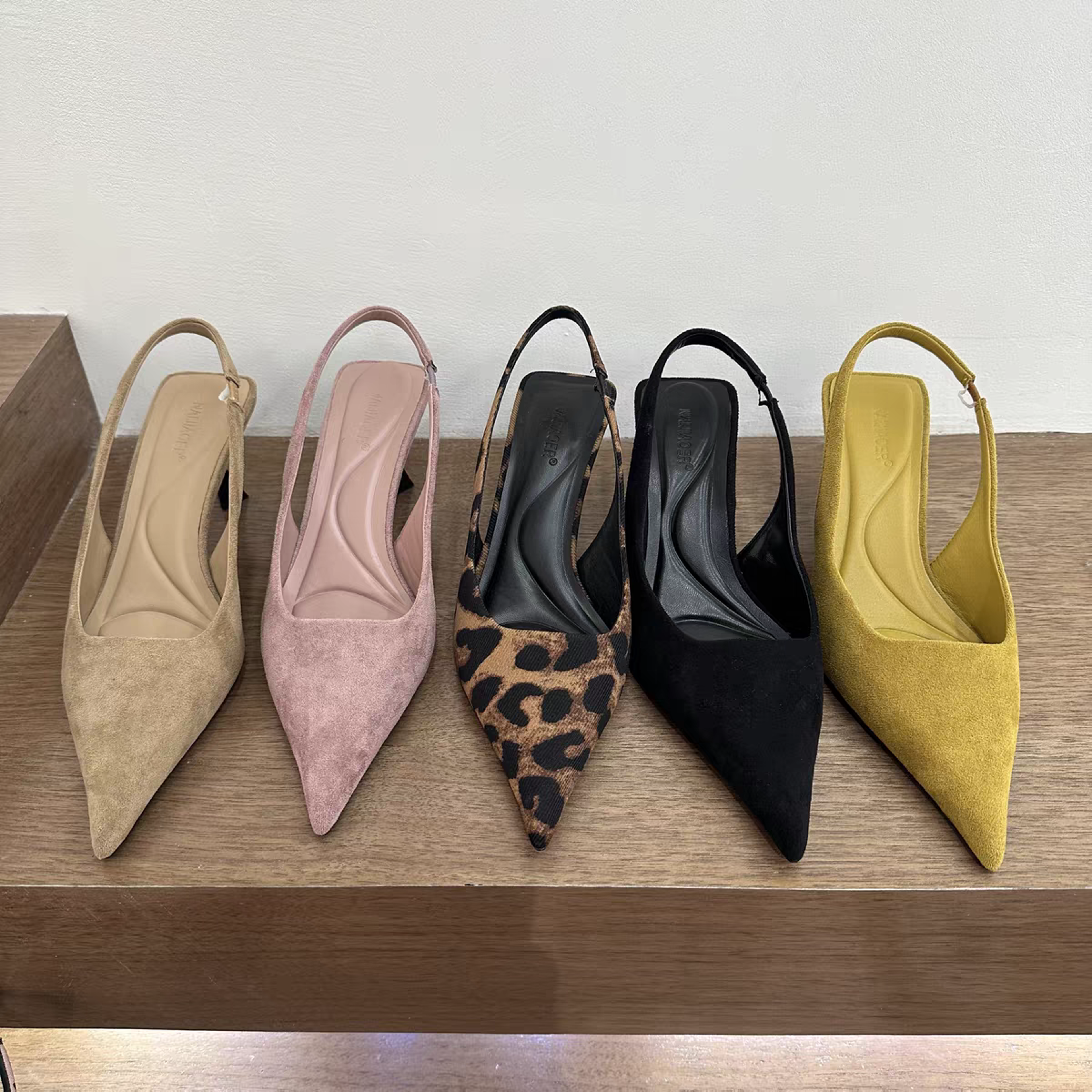 Summer Slip On Leopard Women Sandals Shoes Fashion Pointed Toe High Heel Stripper Party Ladies Sand 1