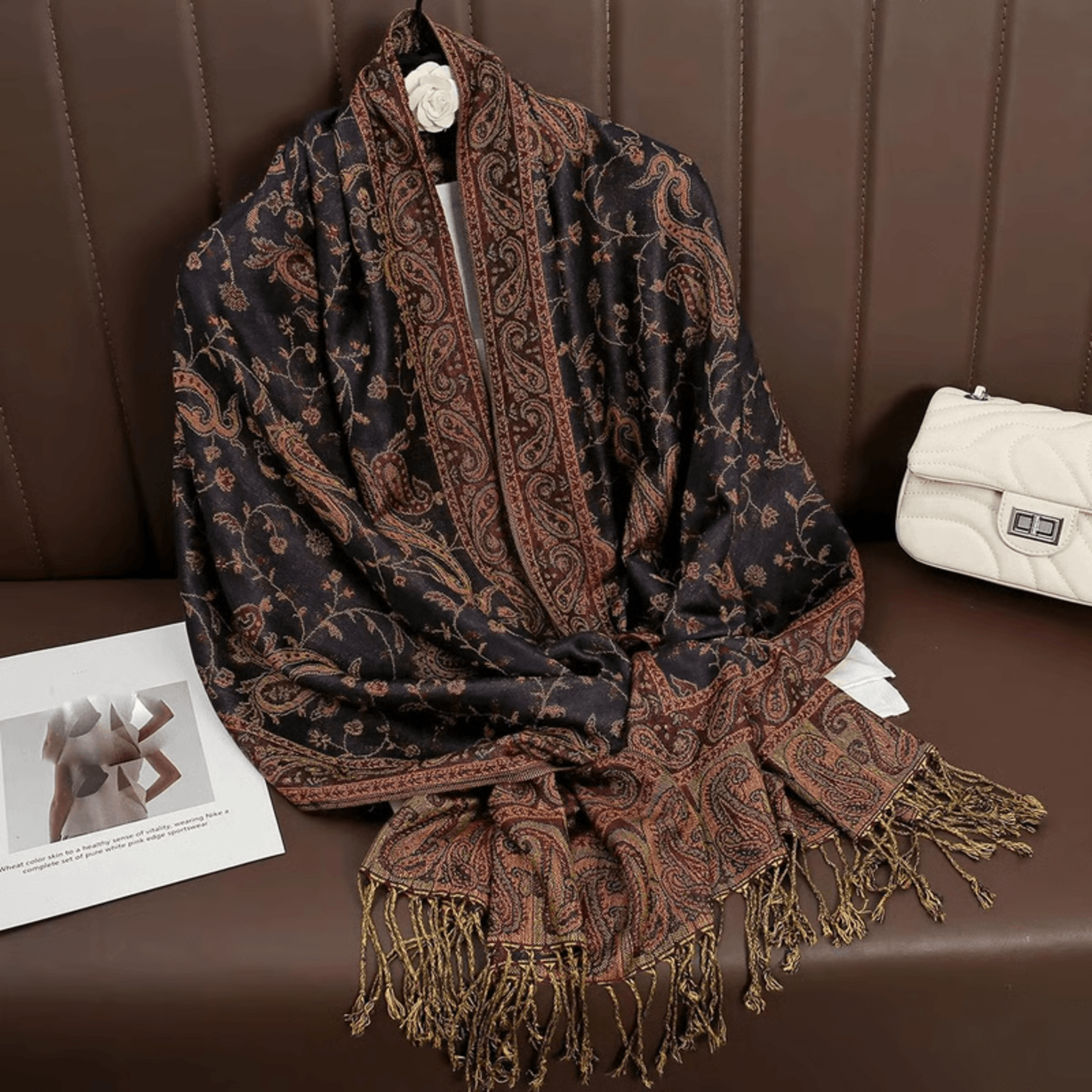 Travelfriendly pashmina shawl for women