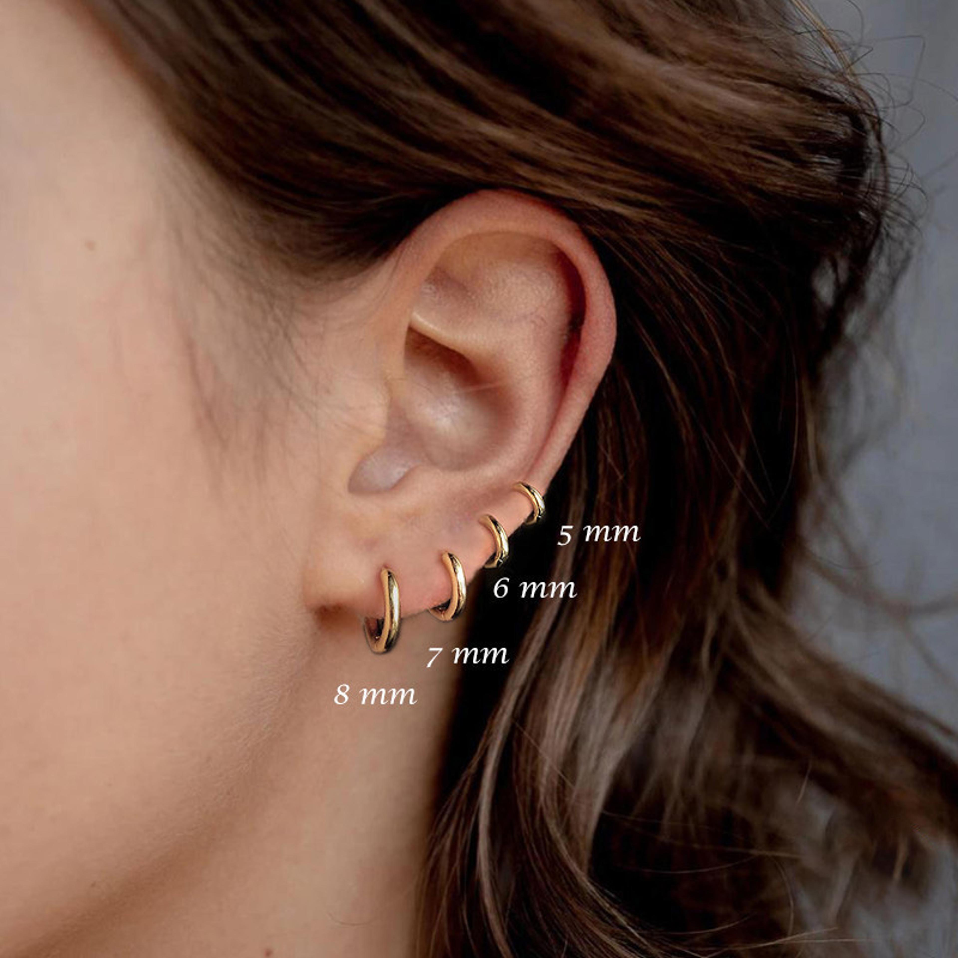 Stainless Steel Hoop Earrings For Women And Men Gold Color Small Earrings For Girls Durable Jewelle 2