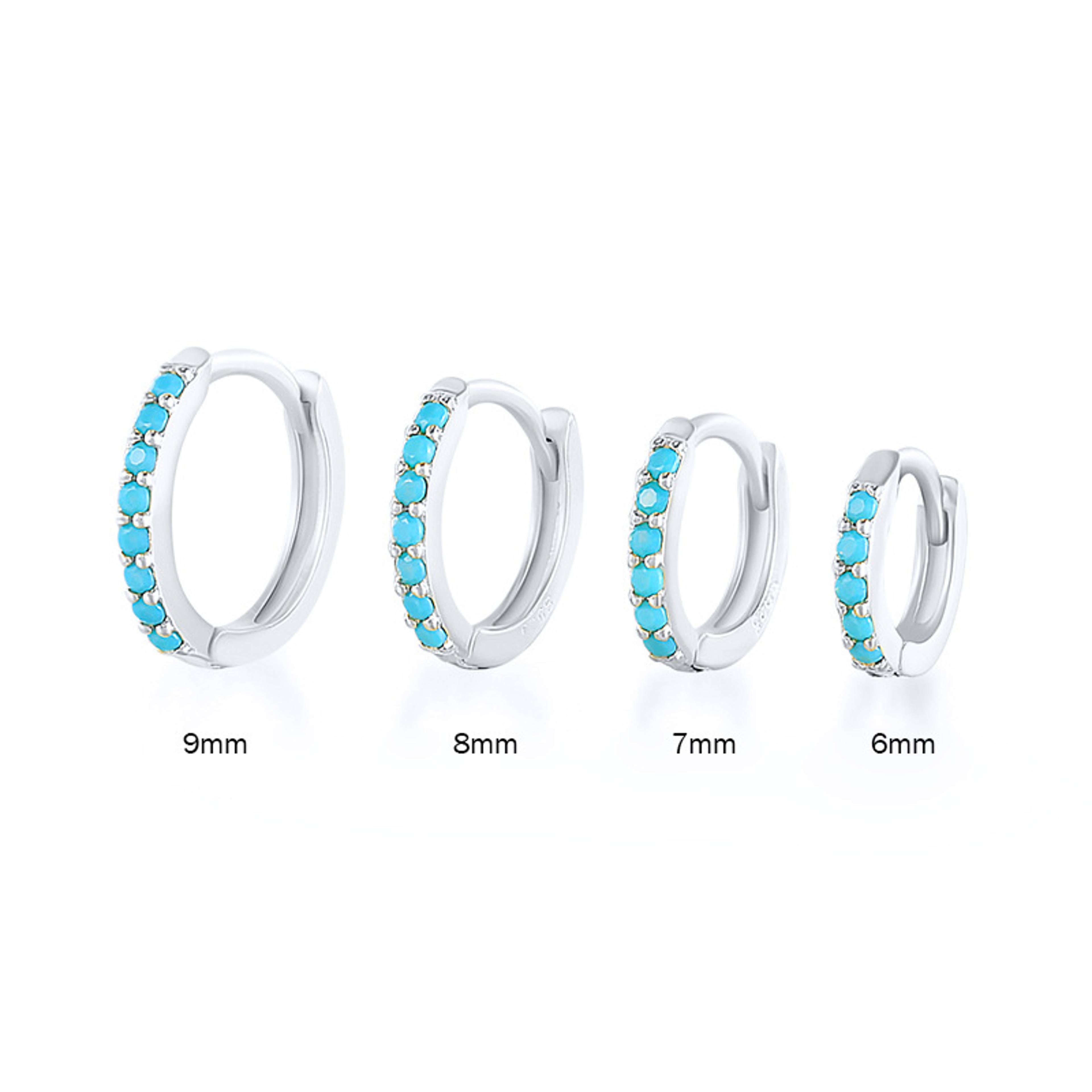 Stainless Steel Minimal Crystal Zircon Hoop Earrings Small Cartilage Piercing Gold And Silver Color 11