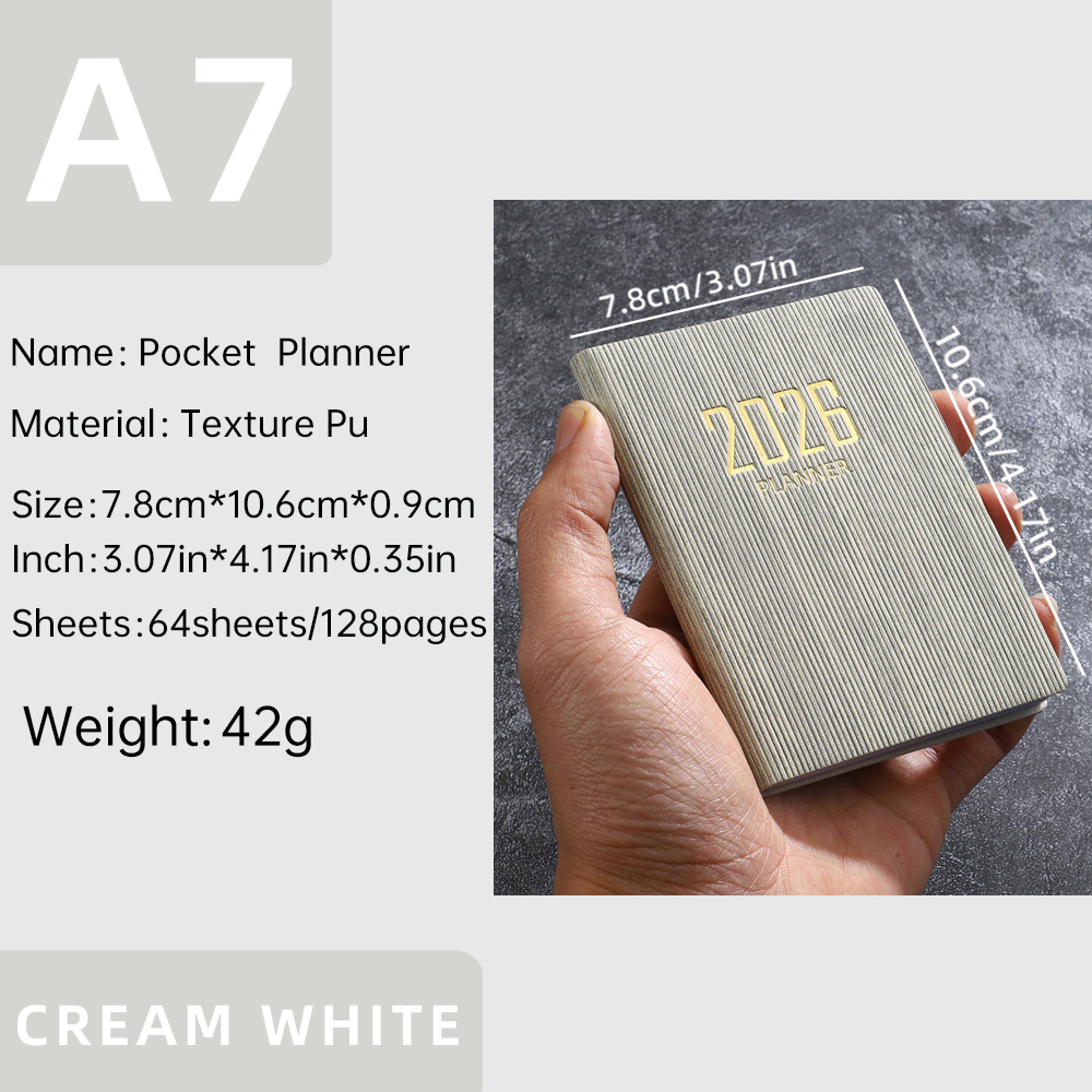 English Planner Book Mini Portable Pocket Daily Schedule Book Thin Weekly Calendar For Busy Lifesty 8