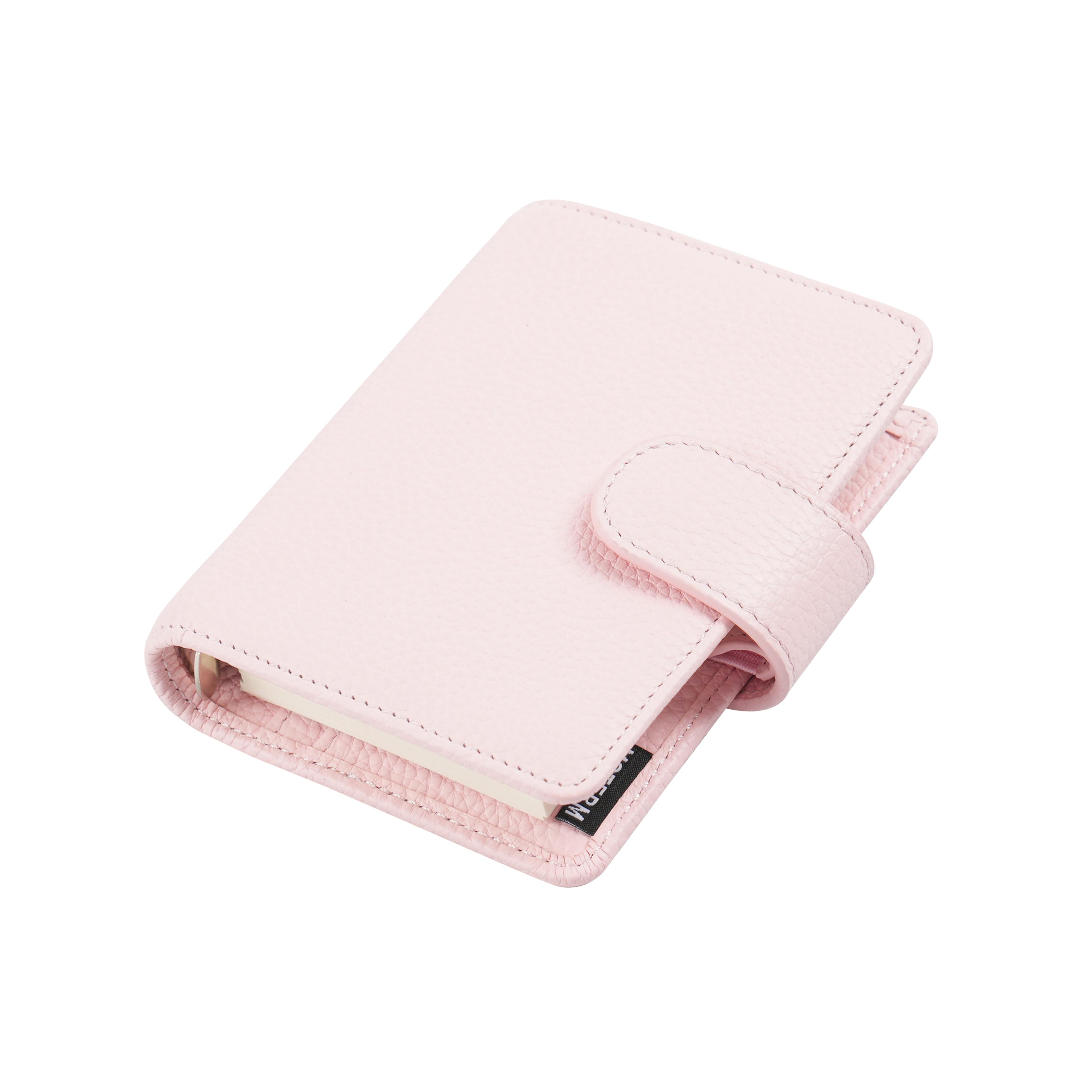 Regular Rings Planner Pebbled Grain Cowhide Mini Notebook Rings Organiser Journey Diary 11