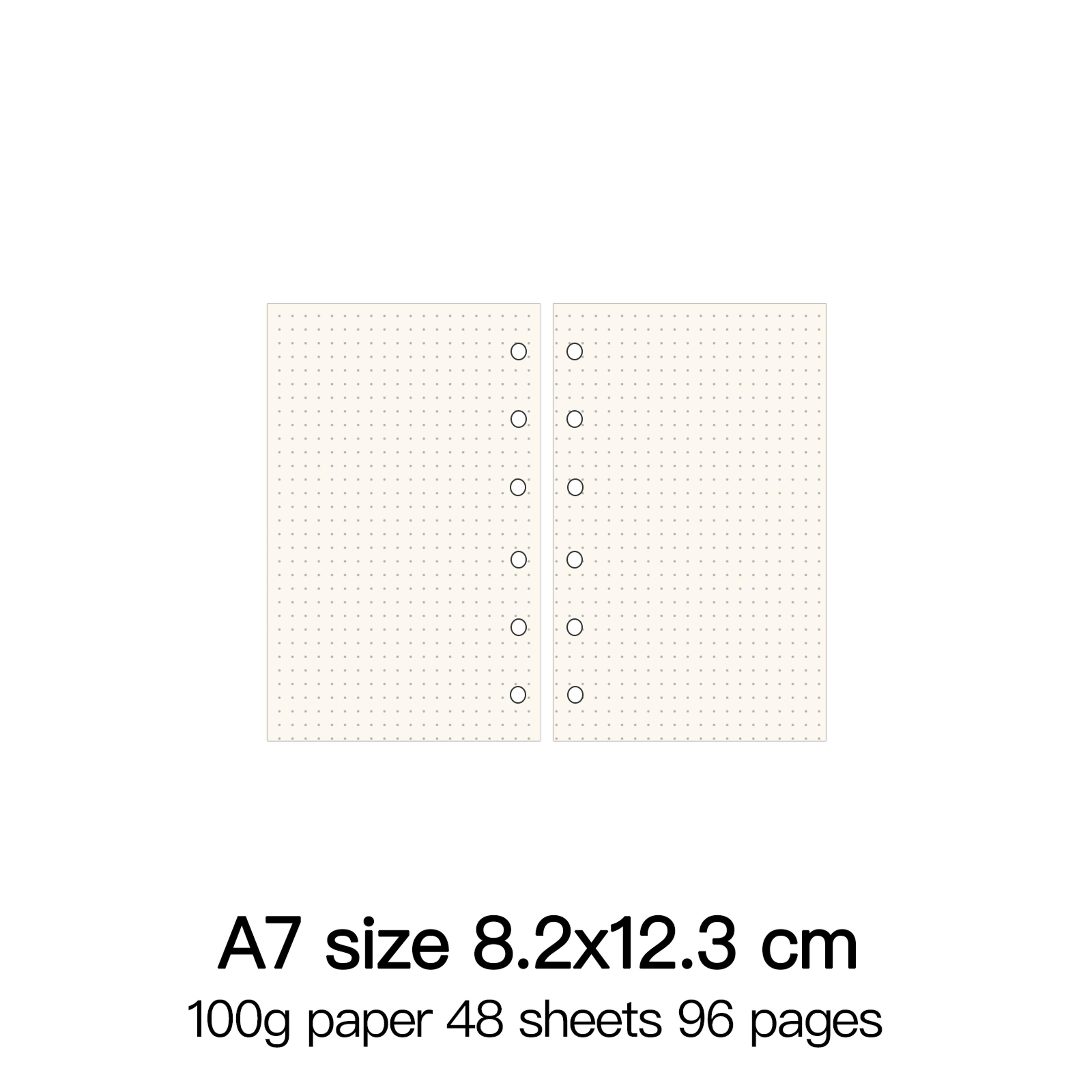 High Quality Ring Binder Notebook Insert Refills Loose Leaf Spiral Diary Planner Paper Durable Inne