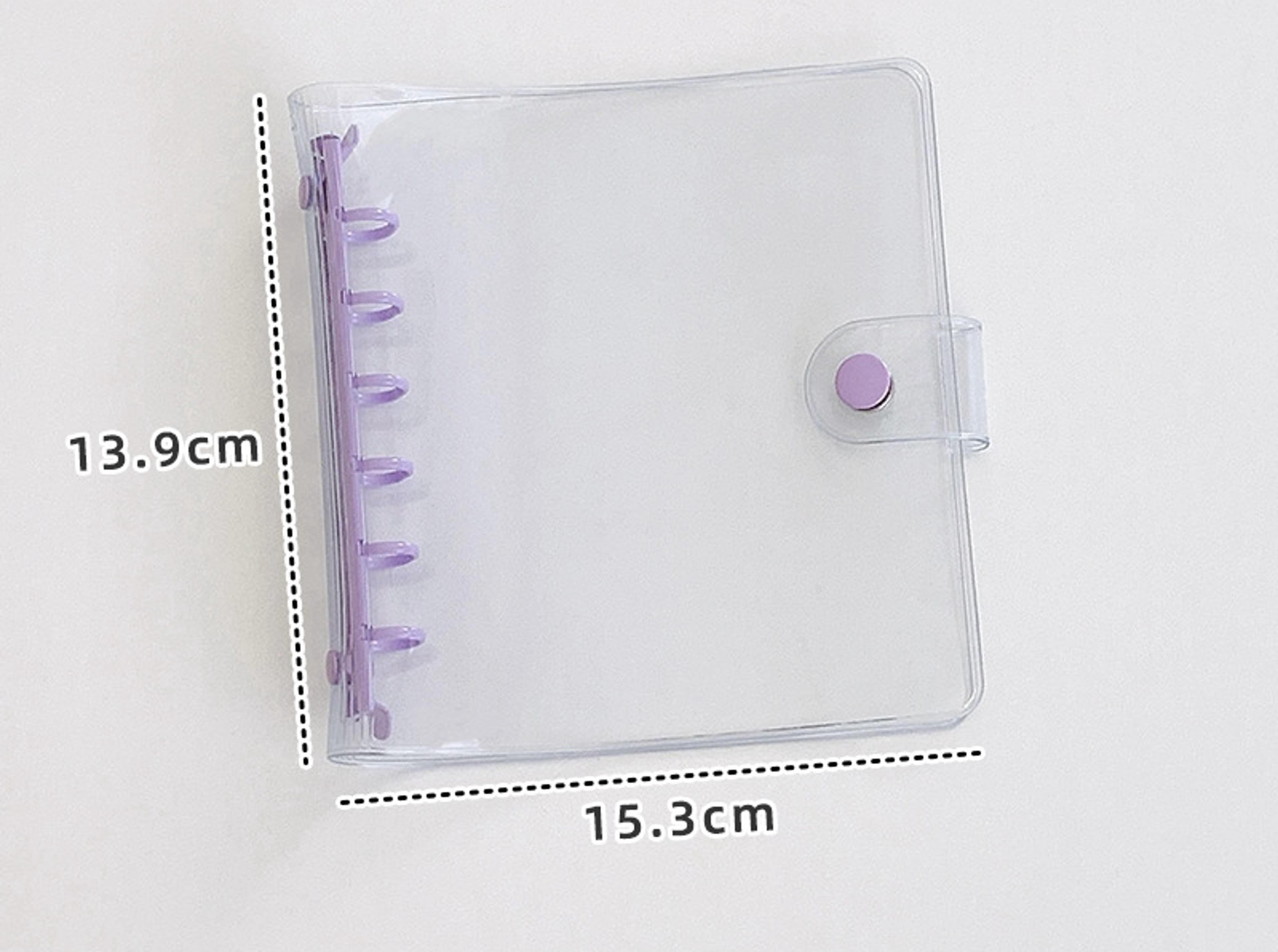 Wide Loose Leaf Binder PVC Document Storage DIY Planner Agenda Photo Cards Collect Book Diary Cover 3