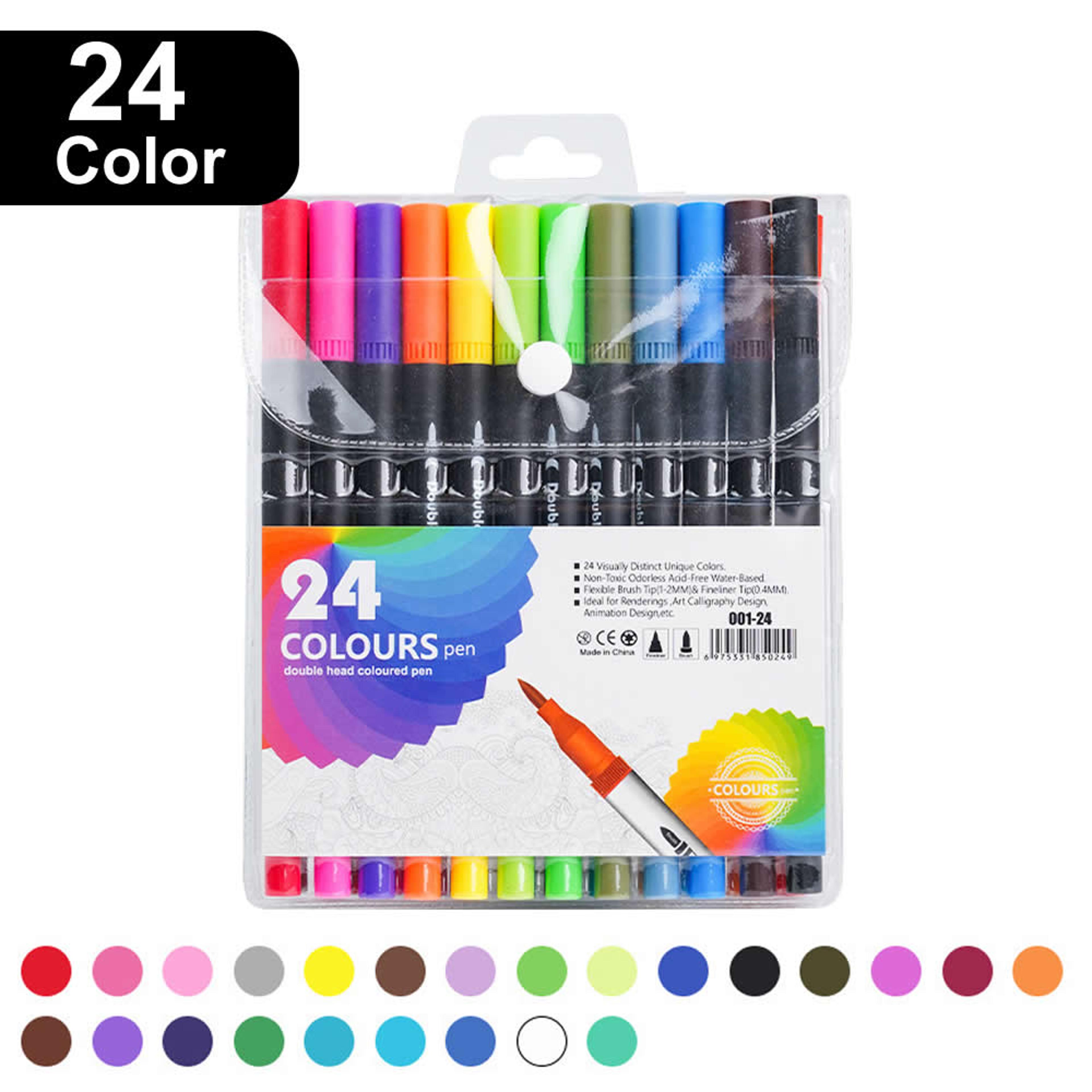 Colors Double Head Markers Tip Art Supplies Drawing Brush Pen Set Perfect For Office School Gift Pe 7