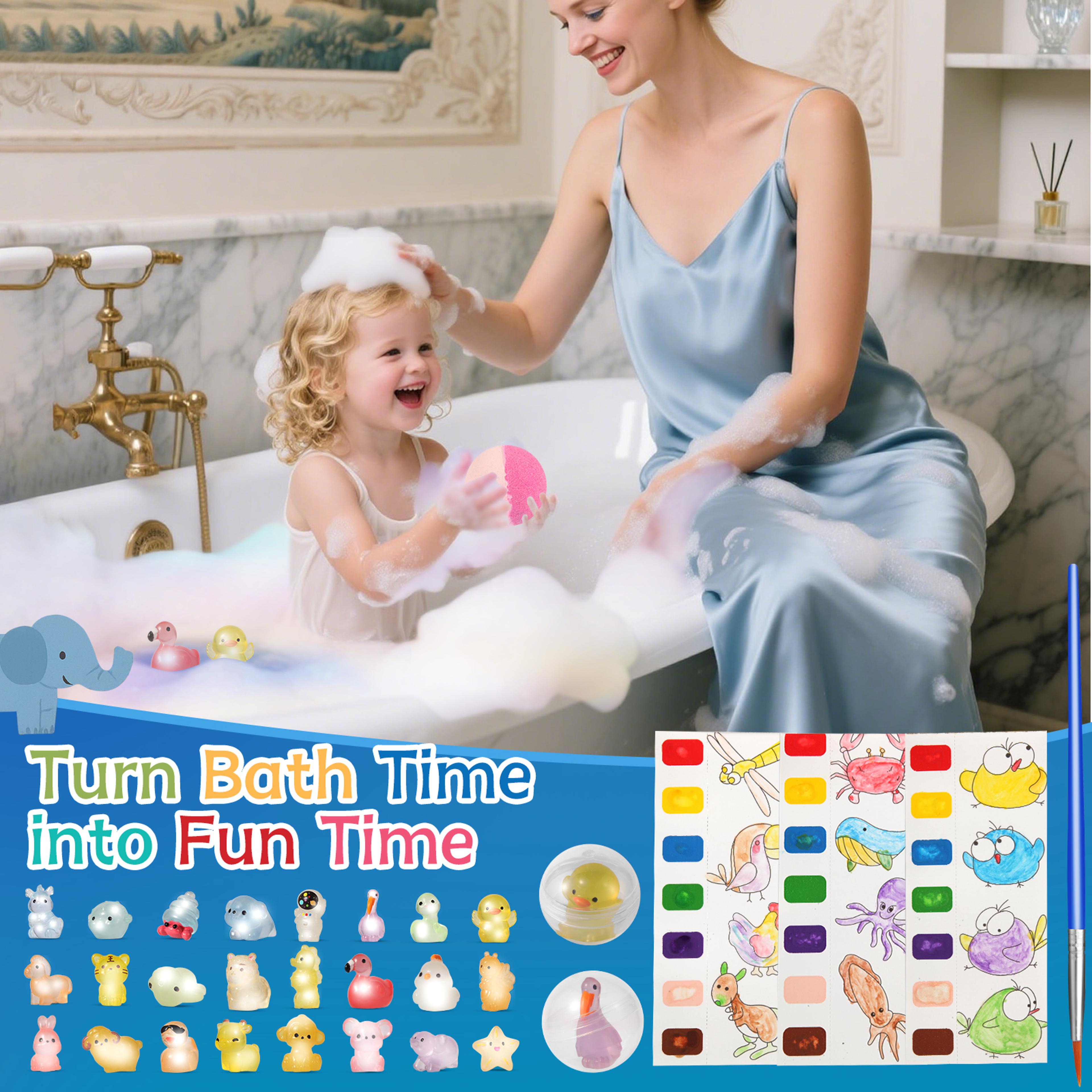 Bath Bombs For Kids With Toy Inside Natural And Organic Bubble Bath Bombs GlowintheDark Surprise In 3
