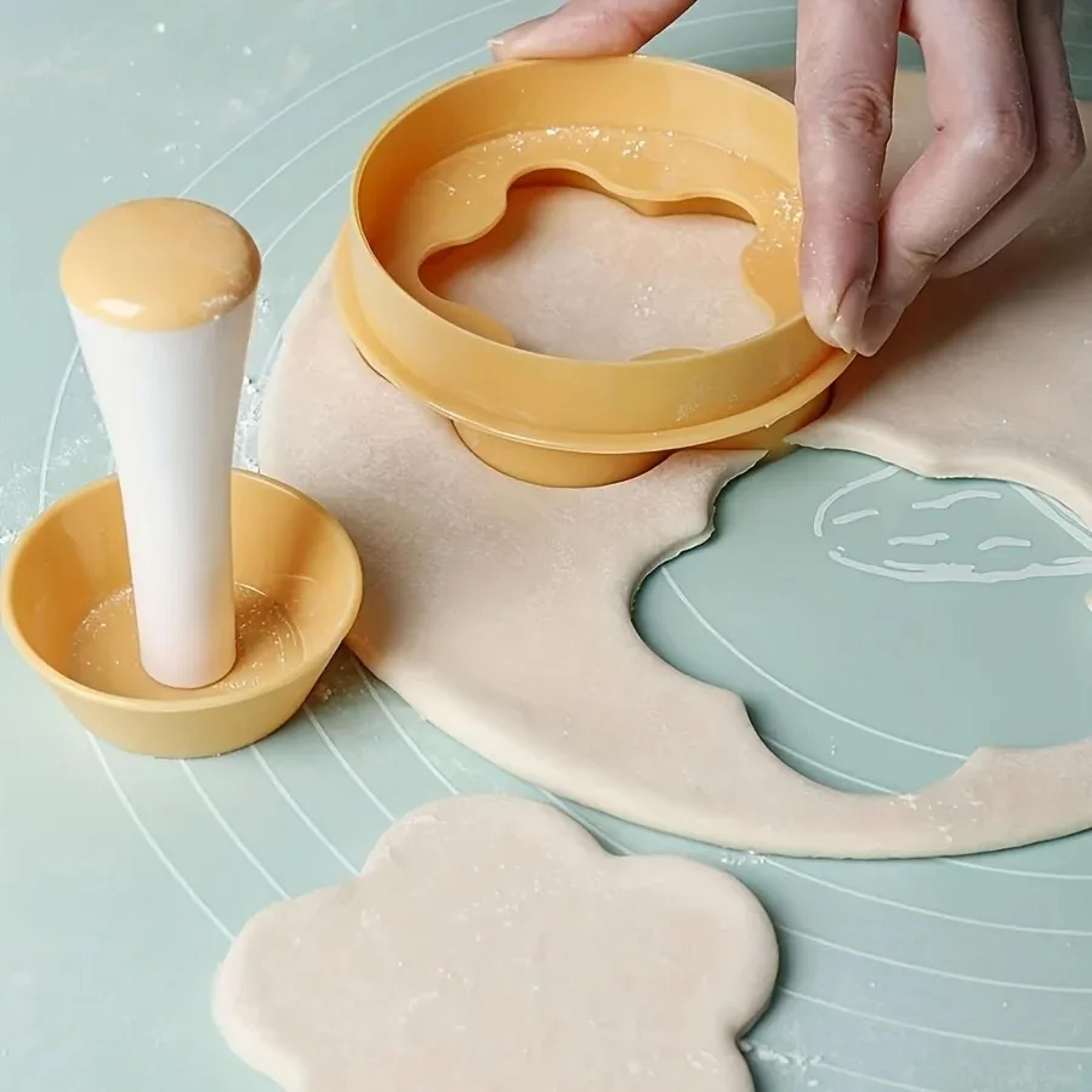 Flower Shaped Pastry Tamper Creative Dough Presser  Cake Mold For BiscuitsPies DIY Baking Tools Kit 0