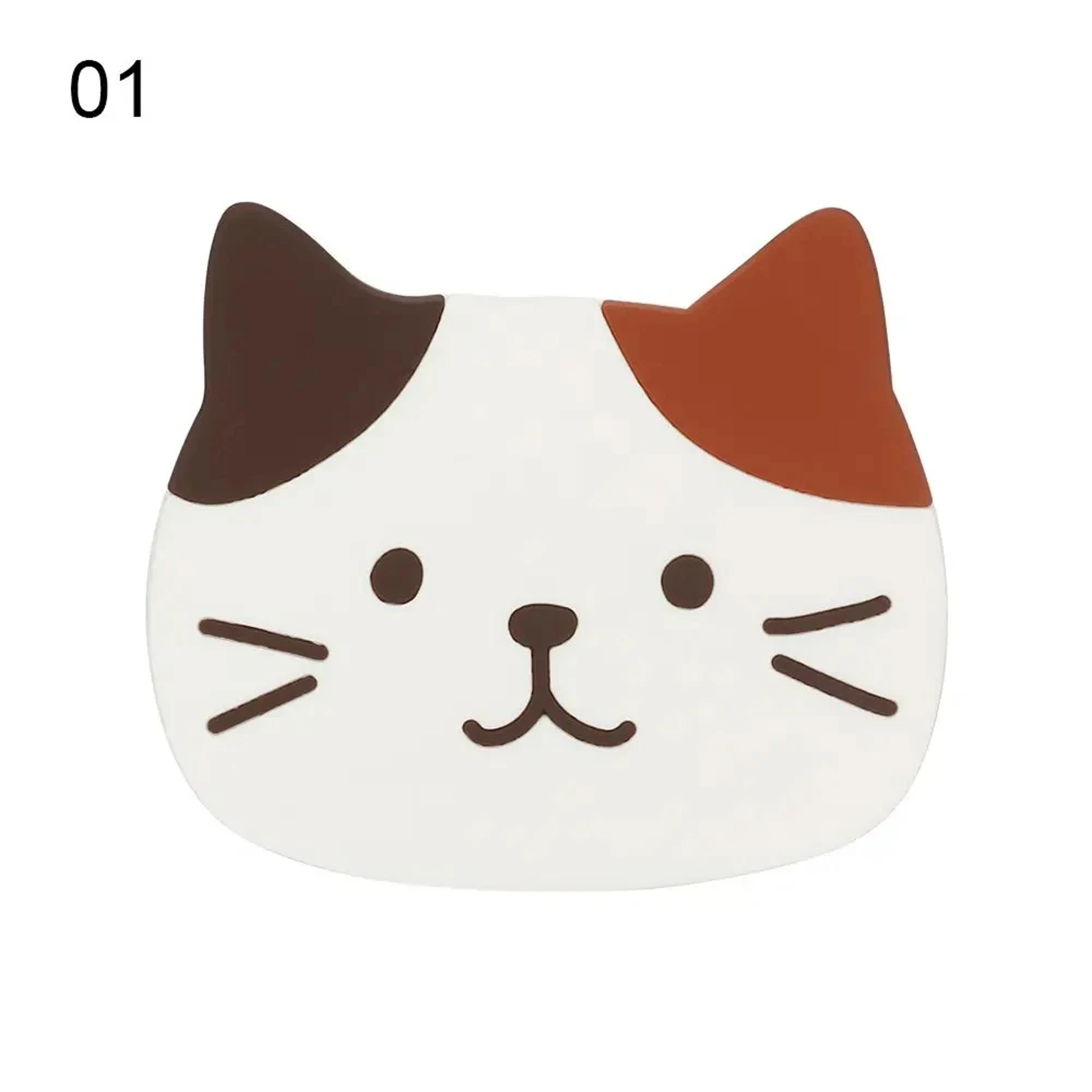 Cartoon Cat Themed Drink Coasters Reusable Silicone Heatproof NonSlip Placemats Fun And Practical F 6