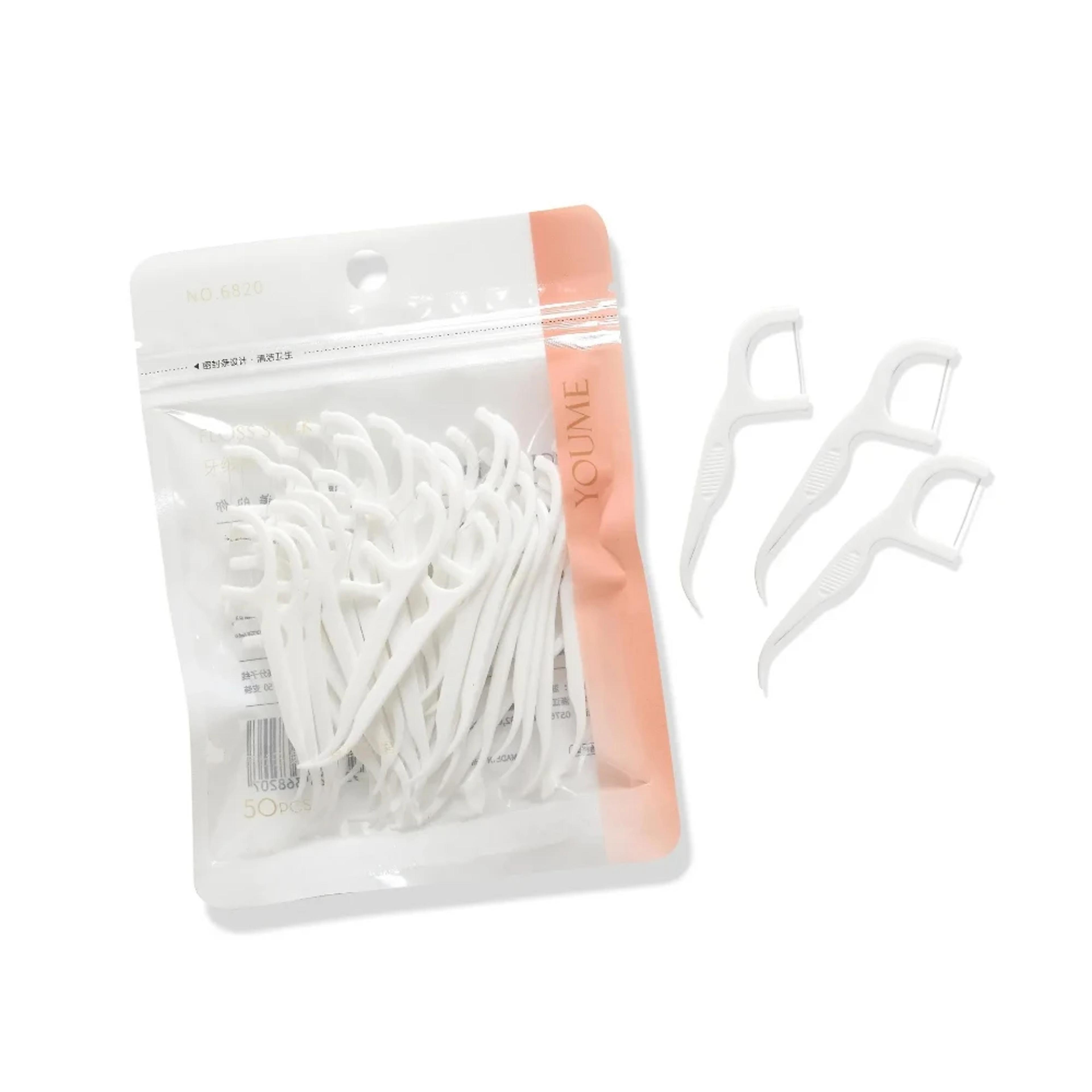 Disposable Dental Floss Sticks Inter Dental Cleaner TravelFriendly Oral Hygiene Essential Portable  0