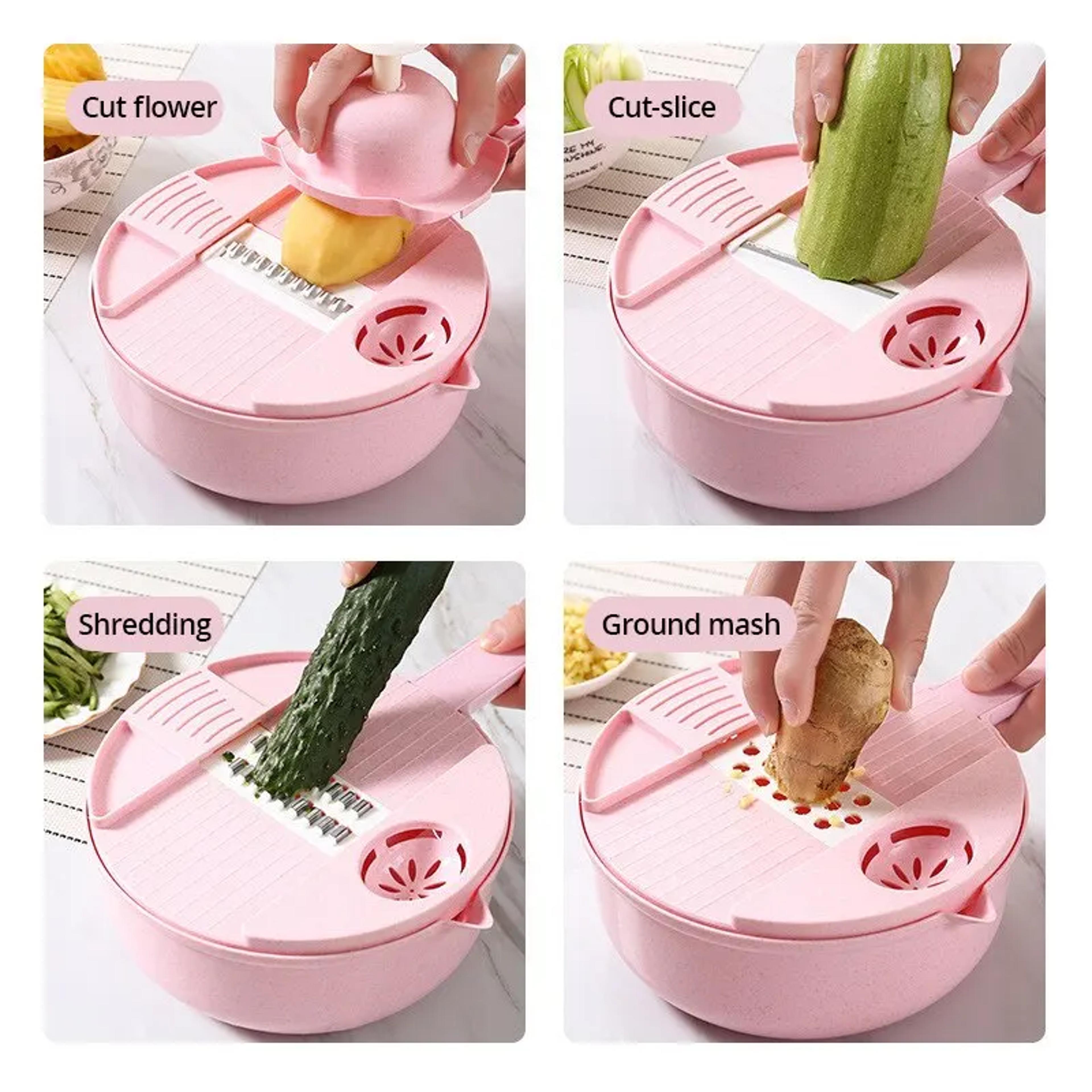 MultiFunction Manually Vegetable Cutter Grater Potato Radish Slicer And Shredder Kitchen Utensil Co 4