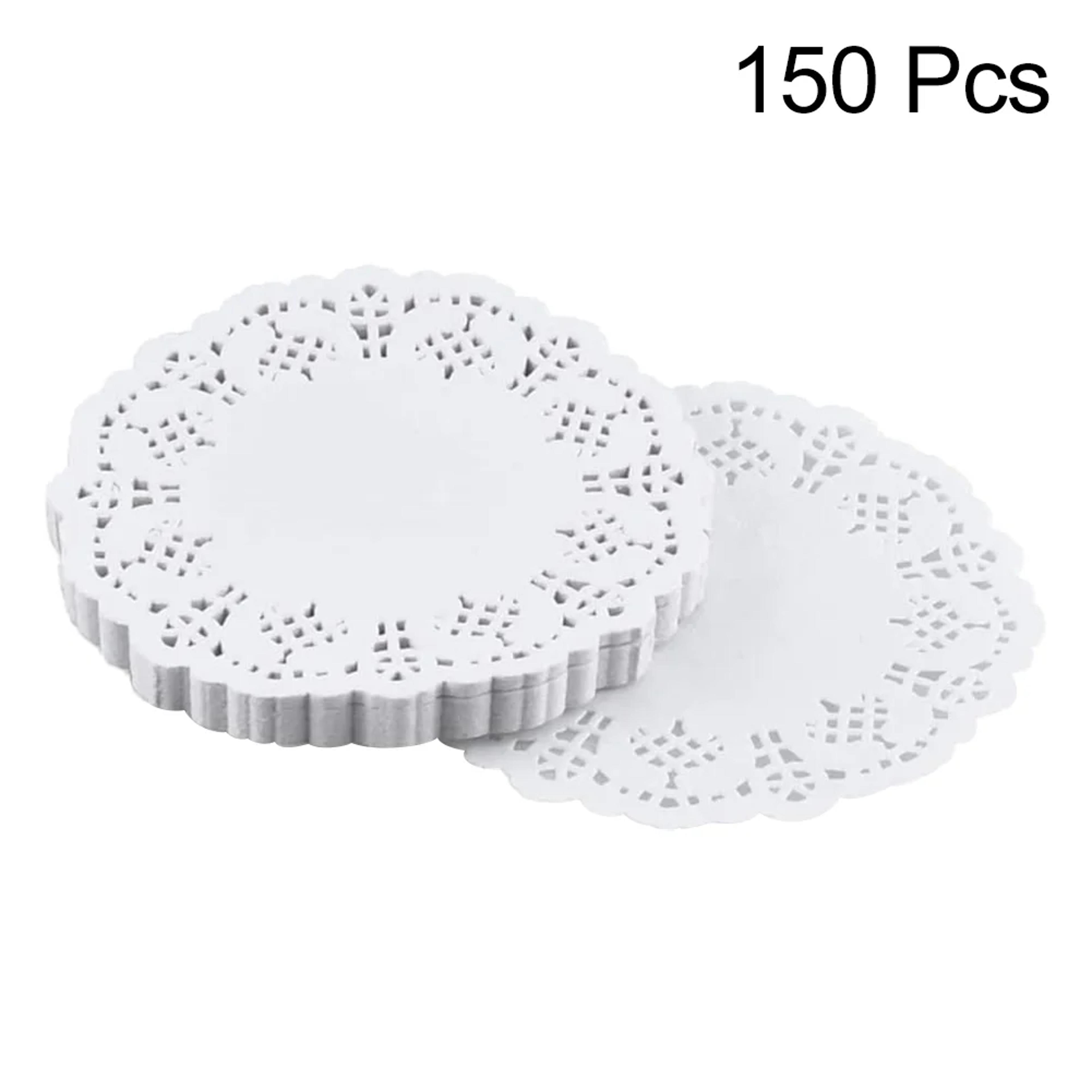 Round Mat Paper Doily Lace Brim For Biscuits Cupcakes Fried Food Party Wedding Table Decor 5