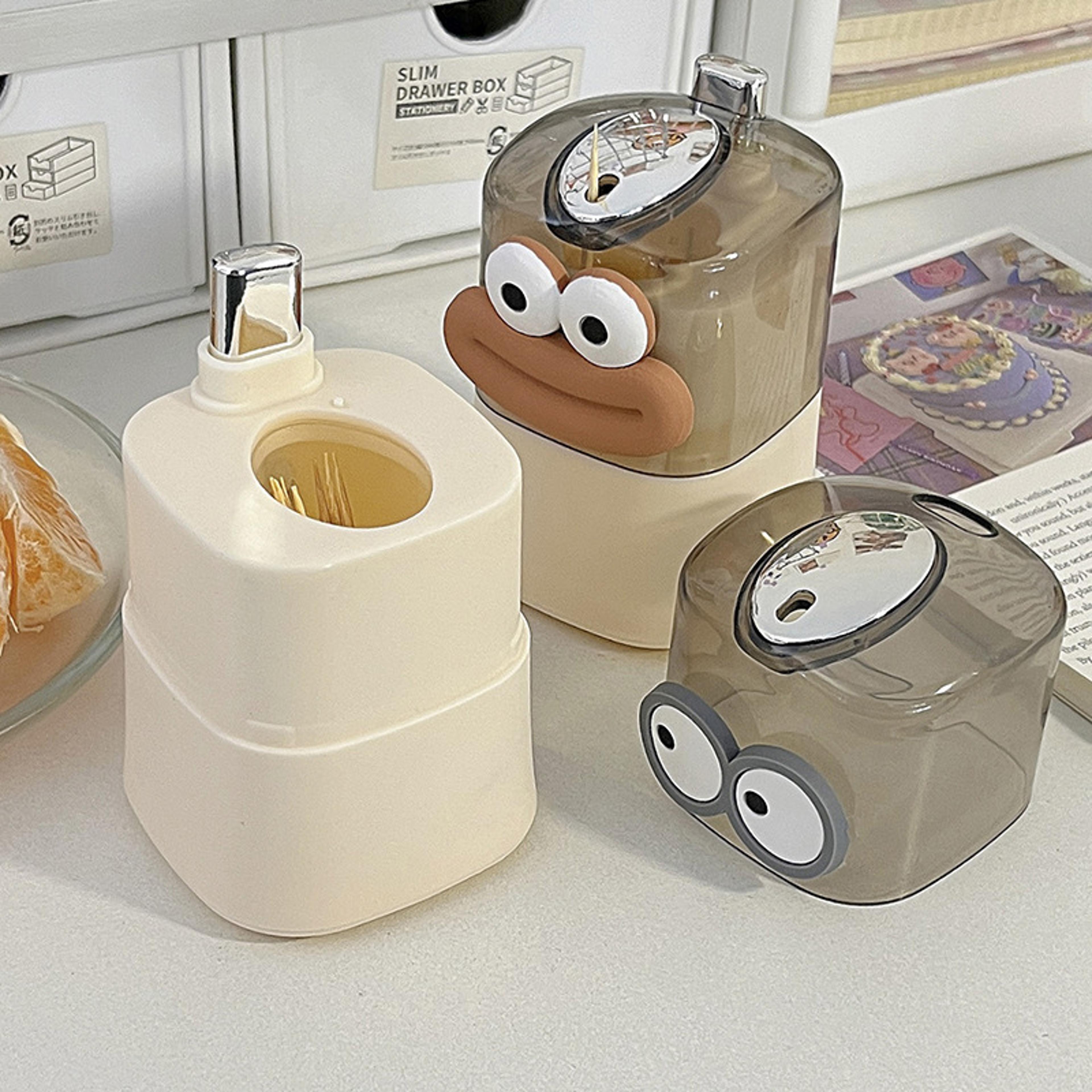 Creative Toothpick Storage Box Automatic Popup Toothpick Box PushType Toothpick Holder For Home Liv 3