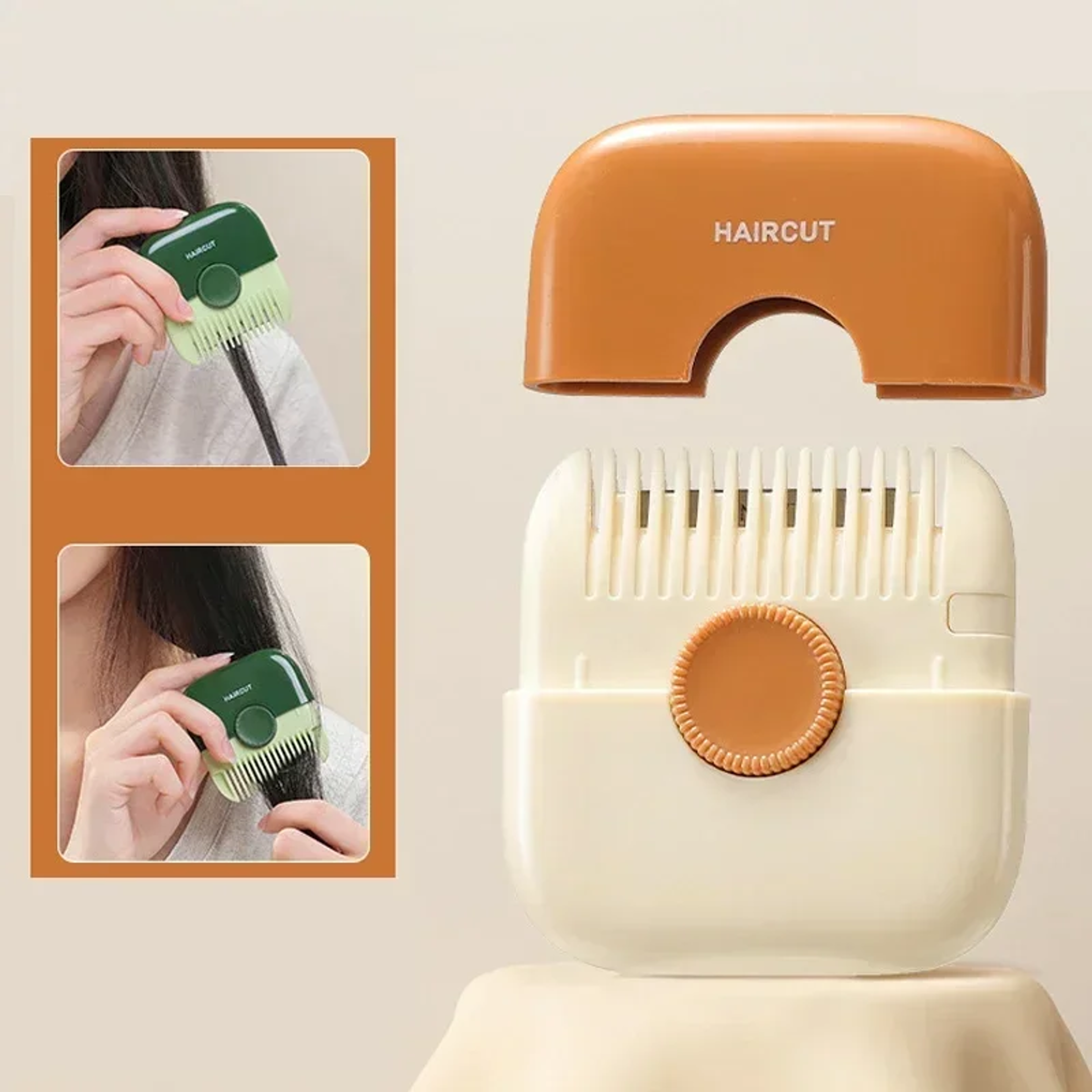 Pattern Baby Hair Cut Hairdressing Comb Trim Bangs Broken Hair Bangs Trimmer Manual Portable Barber 1