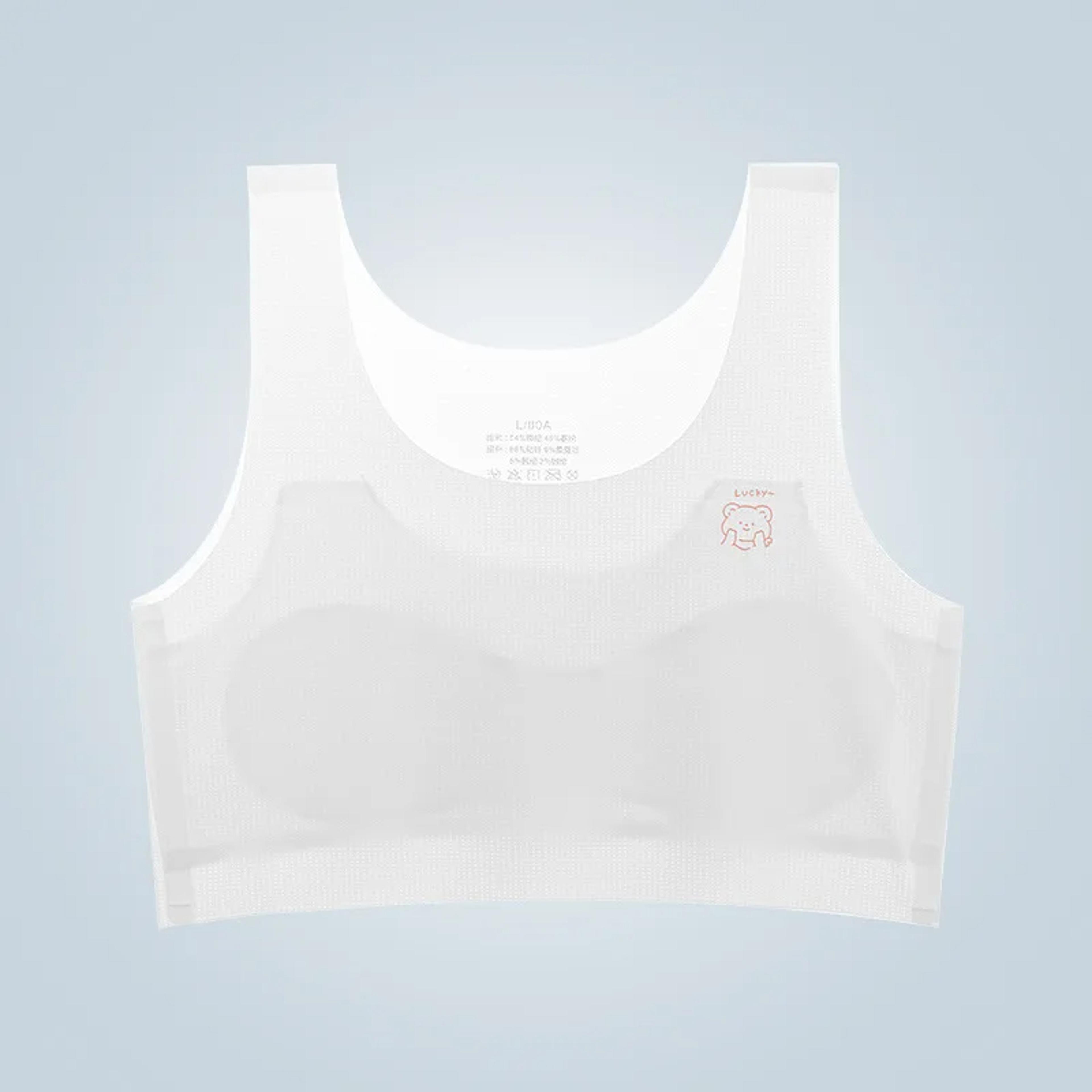 Bra For Teenager Girls No Steel Ring Girl Sports Tube Top Solid Color Training Bra New Student Deve 6