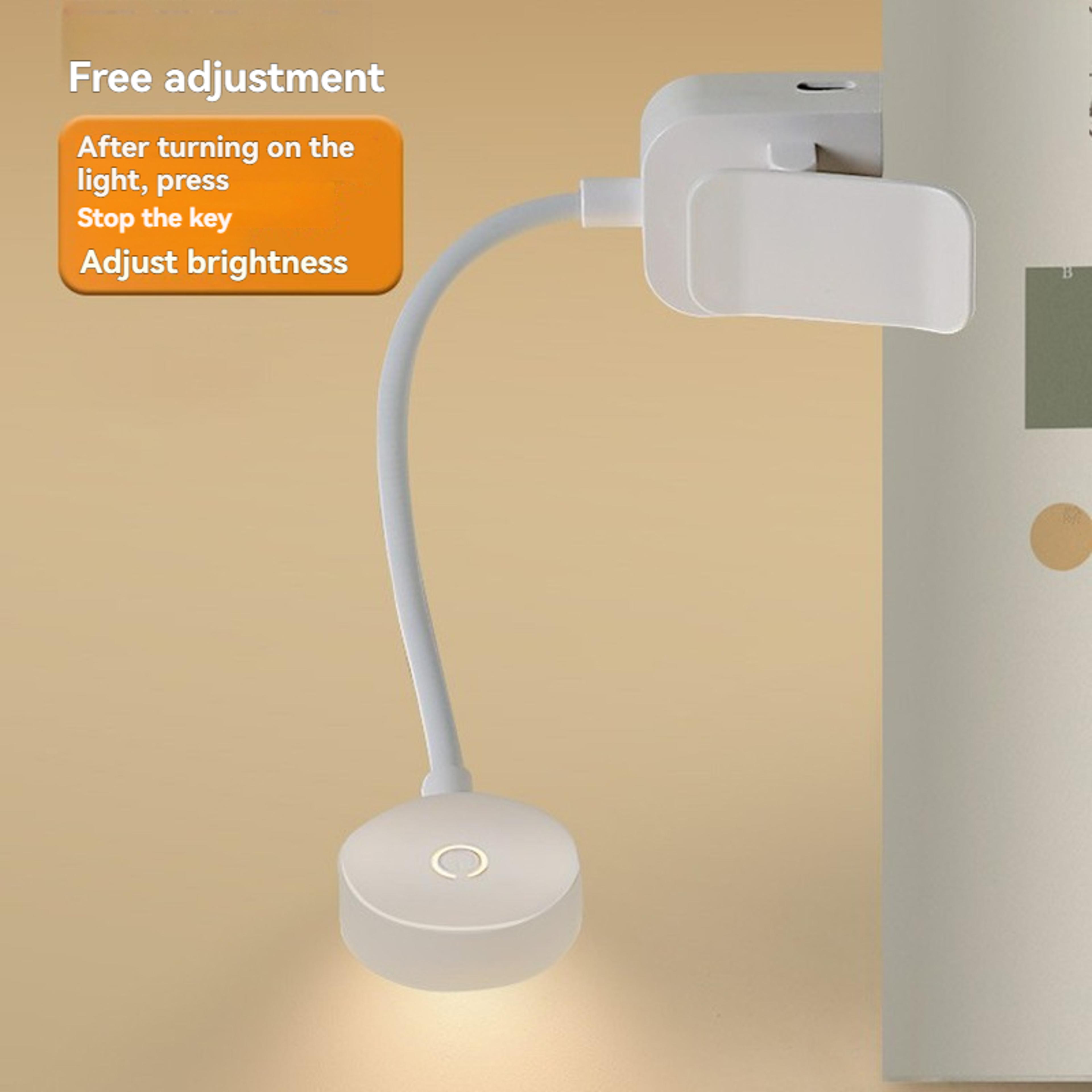 Mini LED Reading Book Light Adjustable USB Rechargeable ClipOn Lamp Ideal For Study Travel Bedroom 5