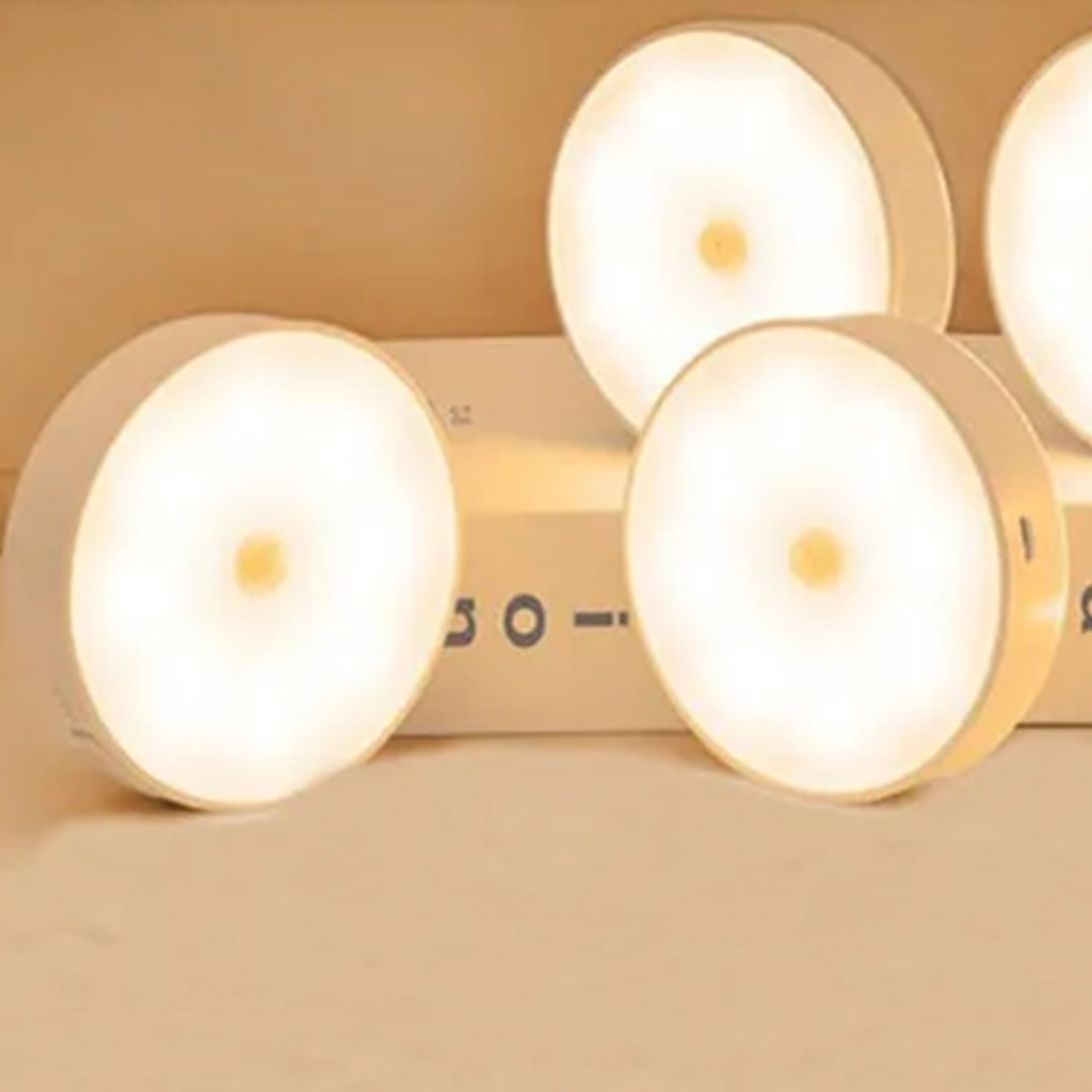 PIR Motion Sensor LED Night Light USB Rechargeable Wireless Closet Light for Kitchen Cabinet War