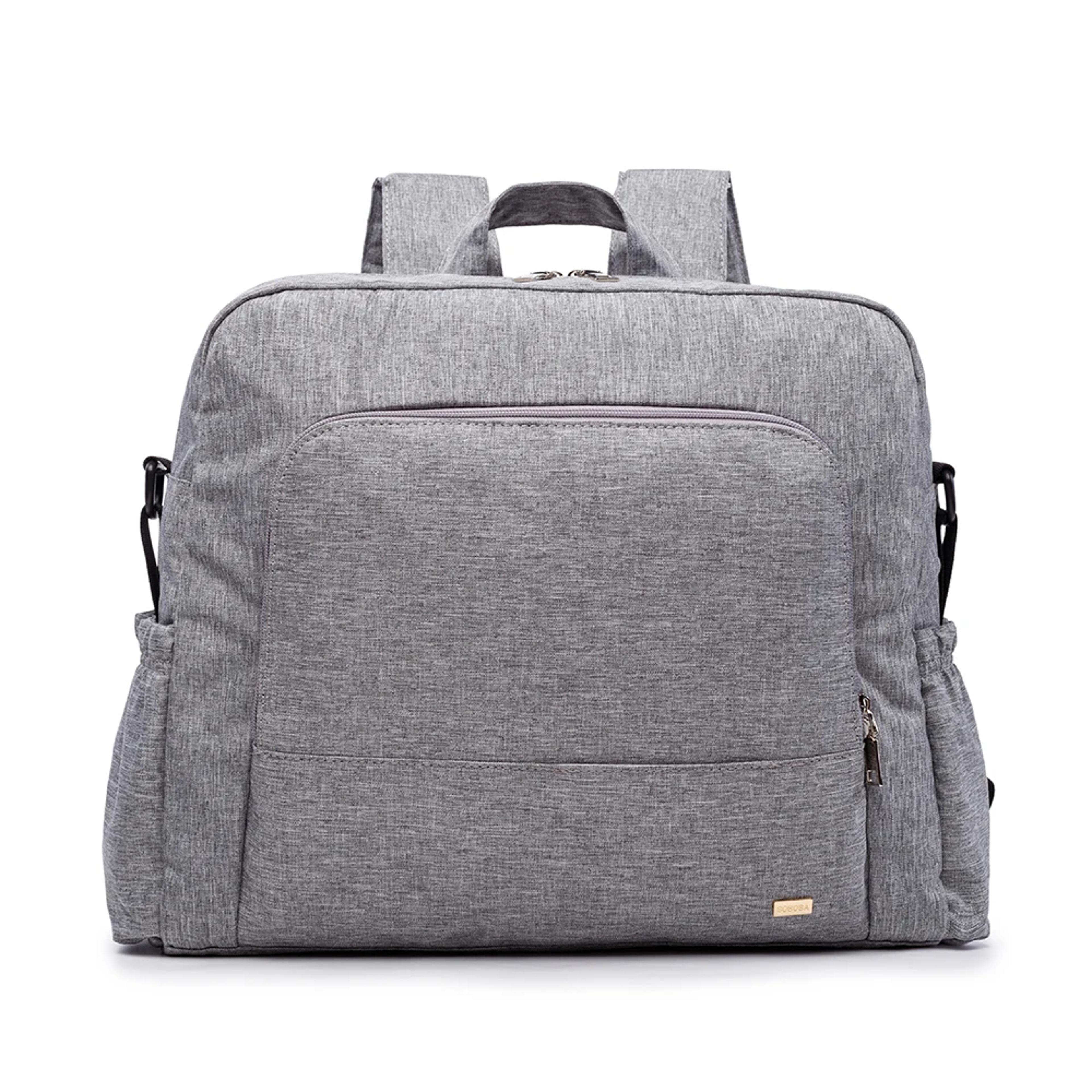 Stylish Solid Diaper Bag Waterproof Multifunctional Nursing Backpack Large Baby Changing Bag 6