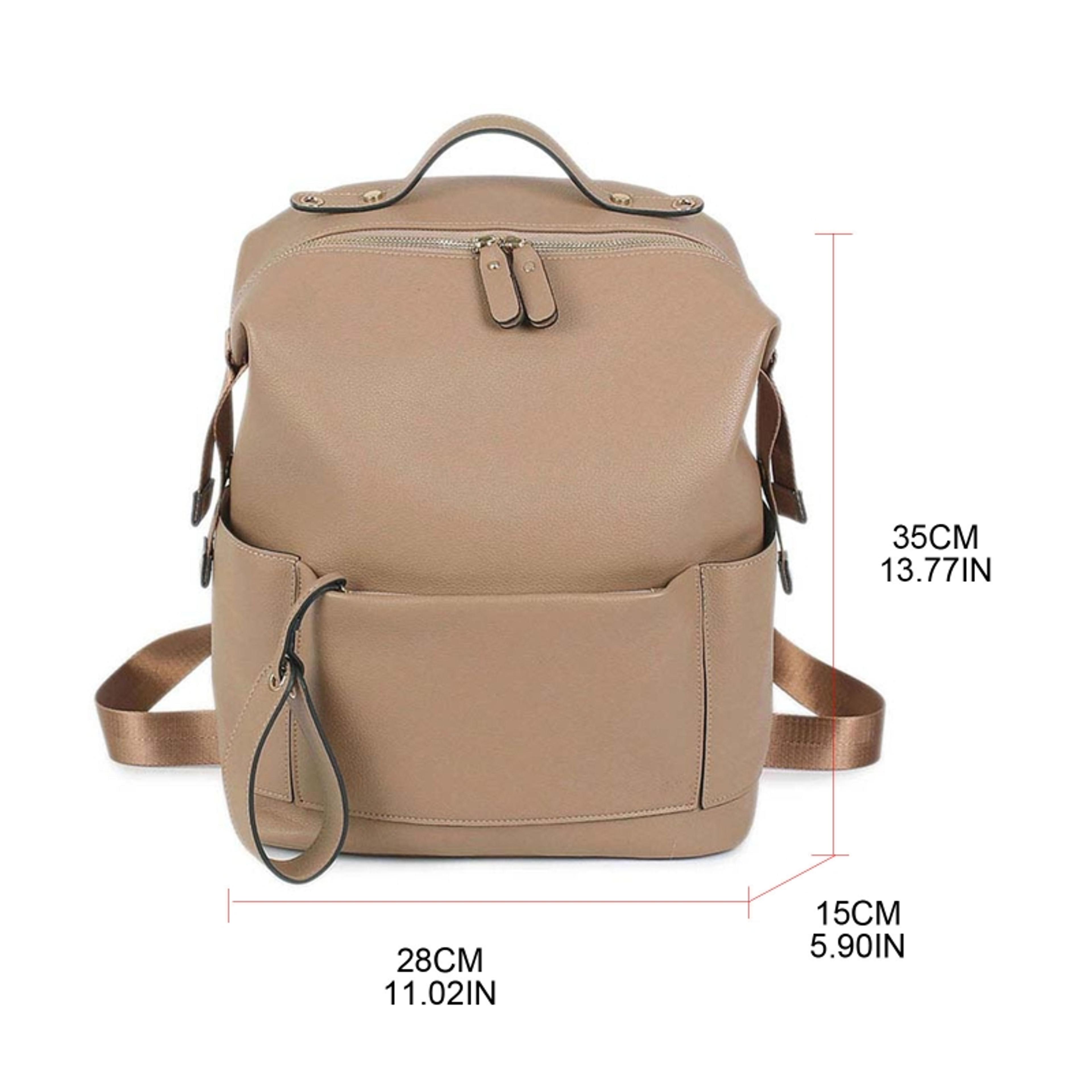 MultiFunction Leather Diaper Bags Large Capacity Baby Bags For Baby Care Changing Bags For Mom 1