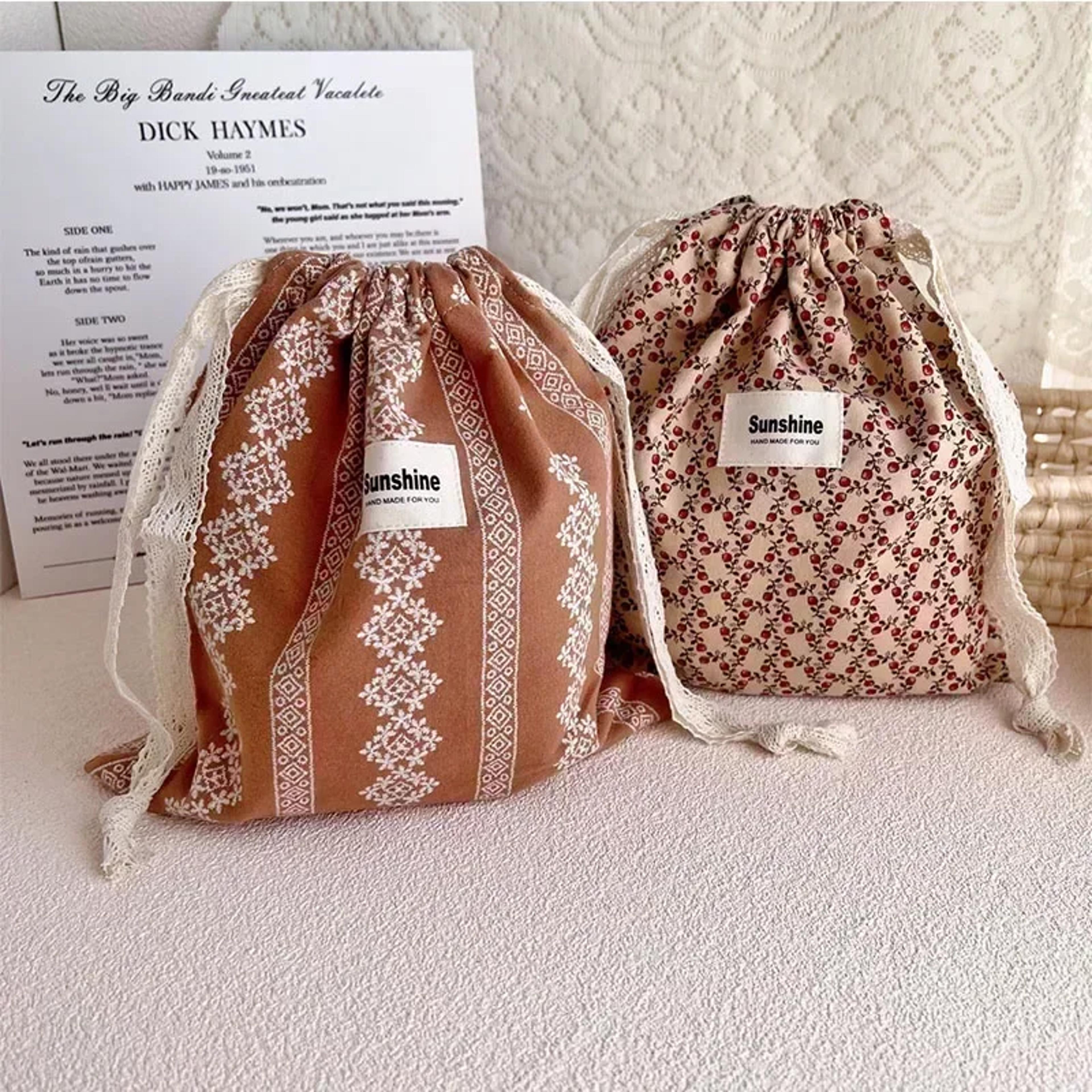 Printed Flower Mommy Bag Baby Diaper Bag With Cotton Nappy String Pocket Stroller Carry Pack For Tr 1