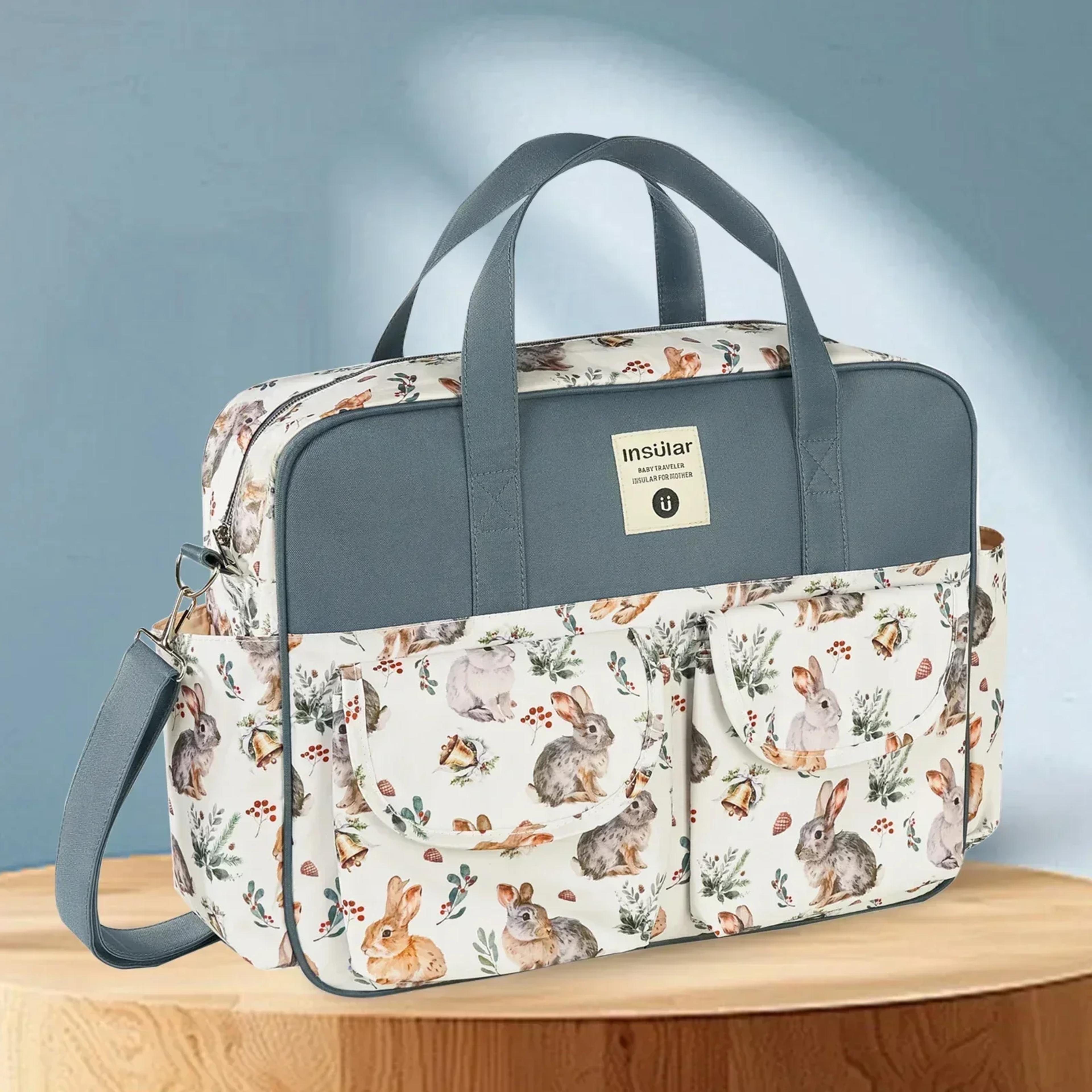 Mommy Diaper Bag For Babies Large Capacity Organiser Waterproof Travel Messenger Cross Body Bag For 5