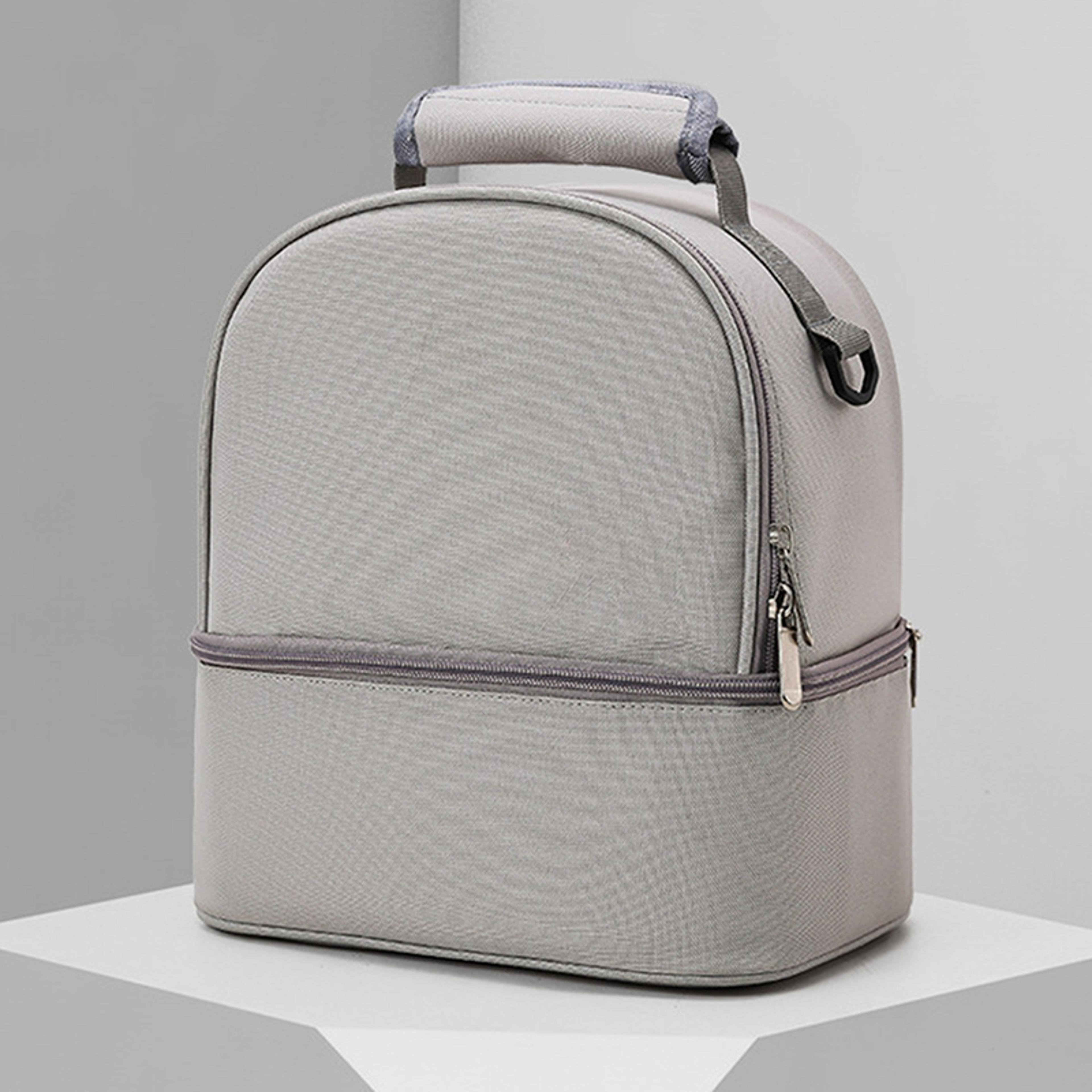 Fashion Insulation Double Layer Pack Solid Color Large Capacity Mommy Bag Travel Picnic Portable Fo 3