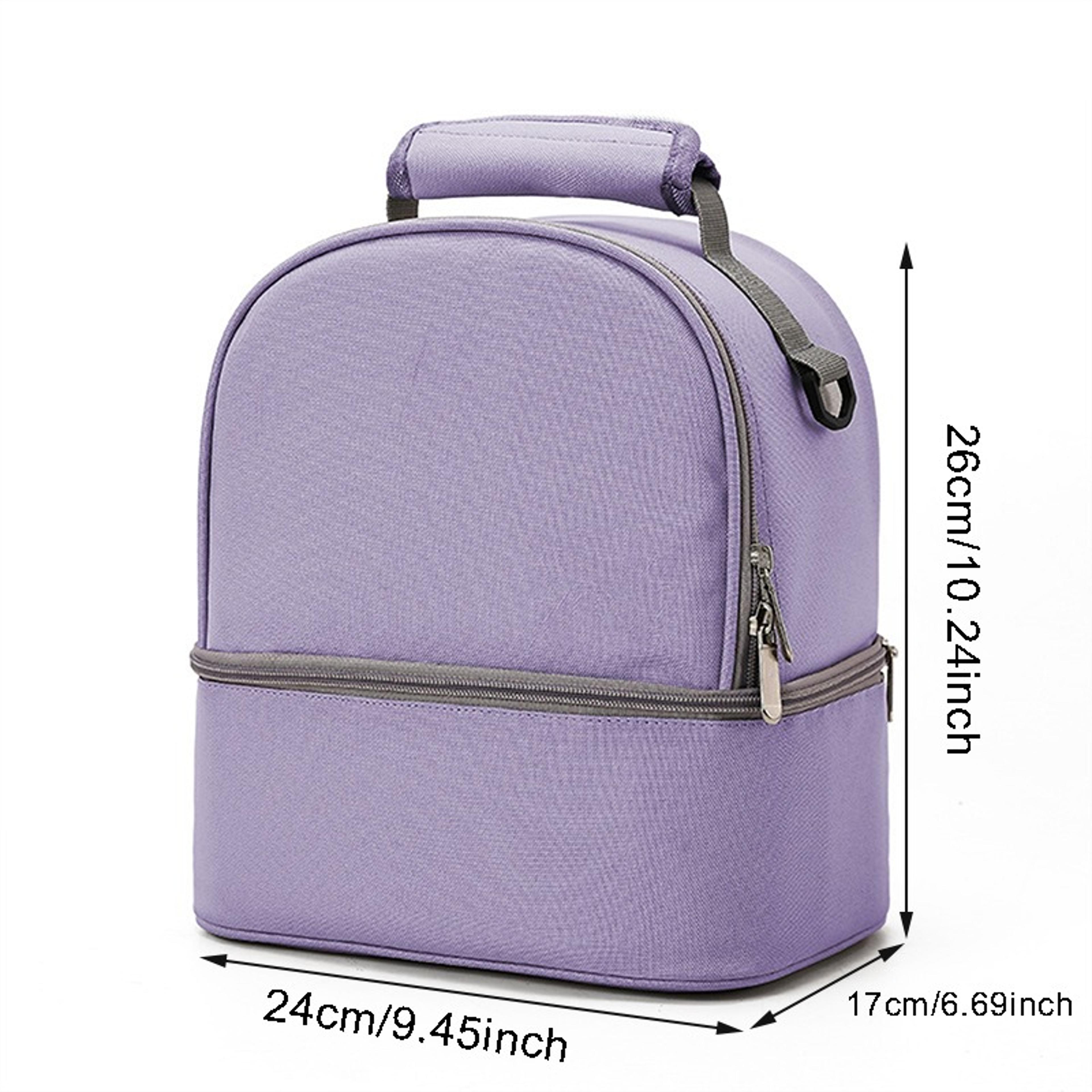 Fashion Insulation Double Layer Pack Solid Color Large Capacity Mommy Bag Travel Picnic Portable Fo 4