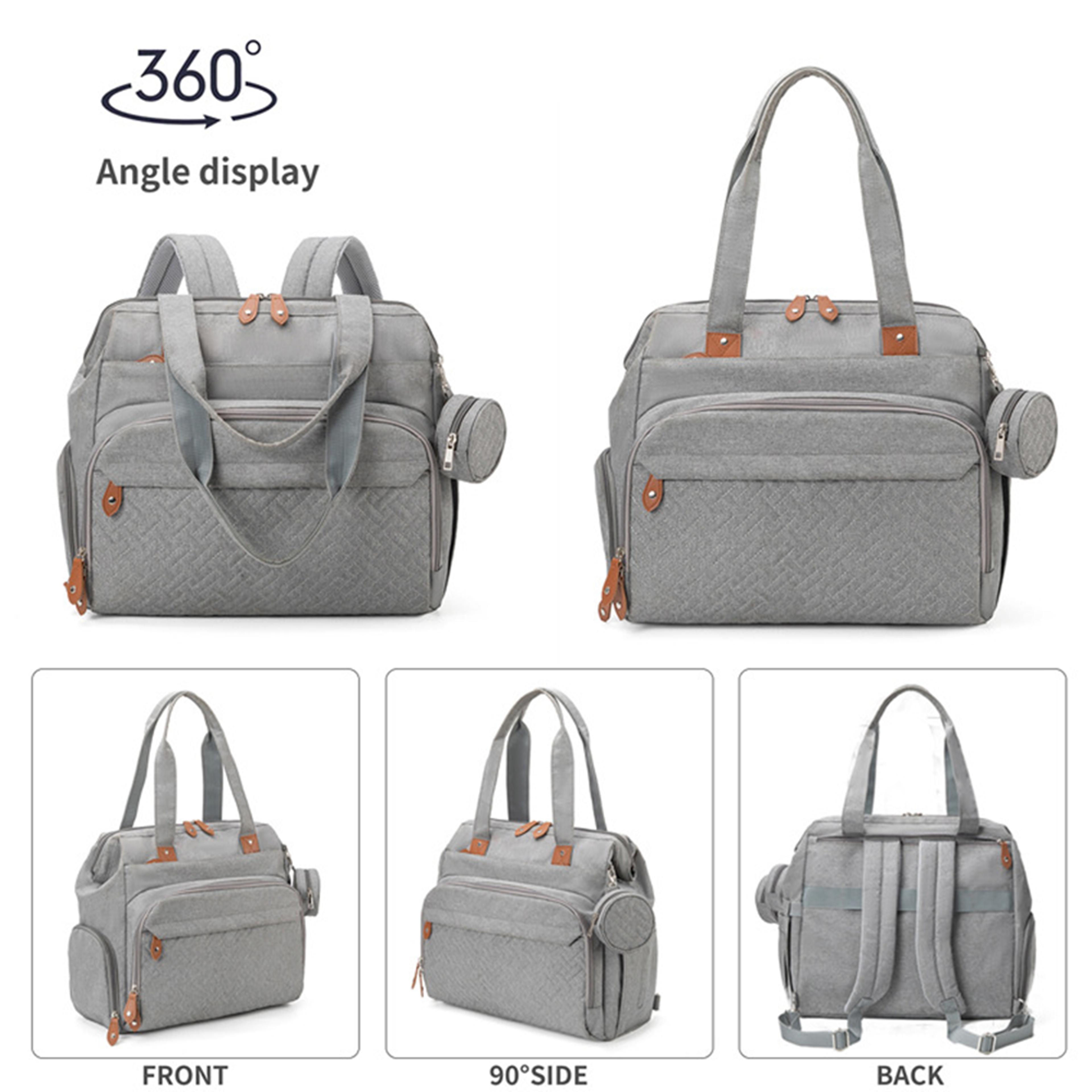Large Size Mom And Dad Backpack Baby Diaper Bag With Pacifier Bag Nappy Bag For Baby Essentials Mat 1