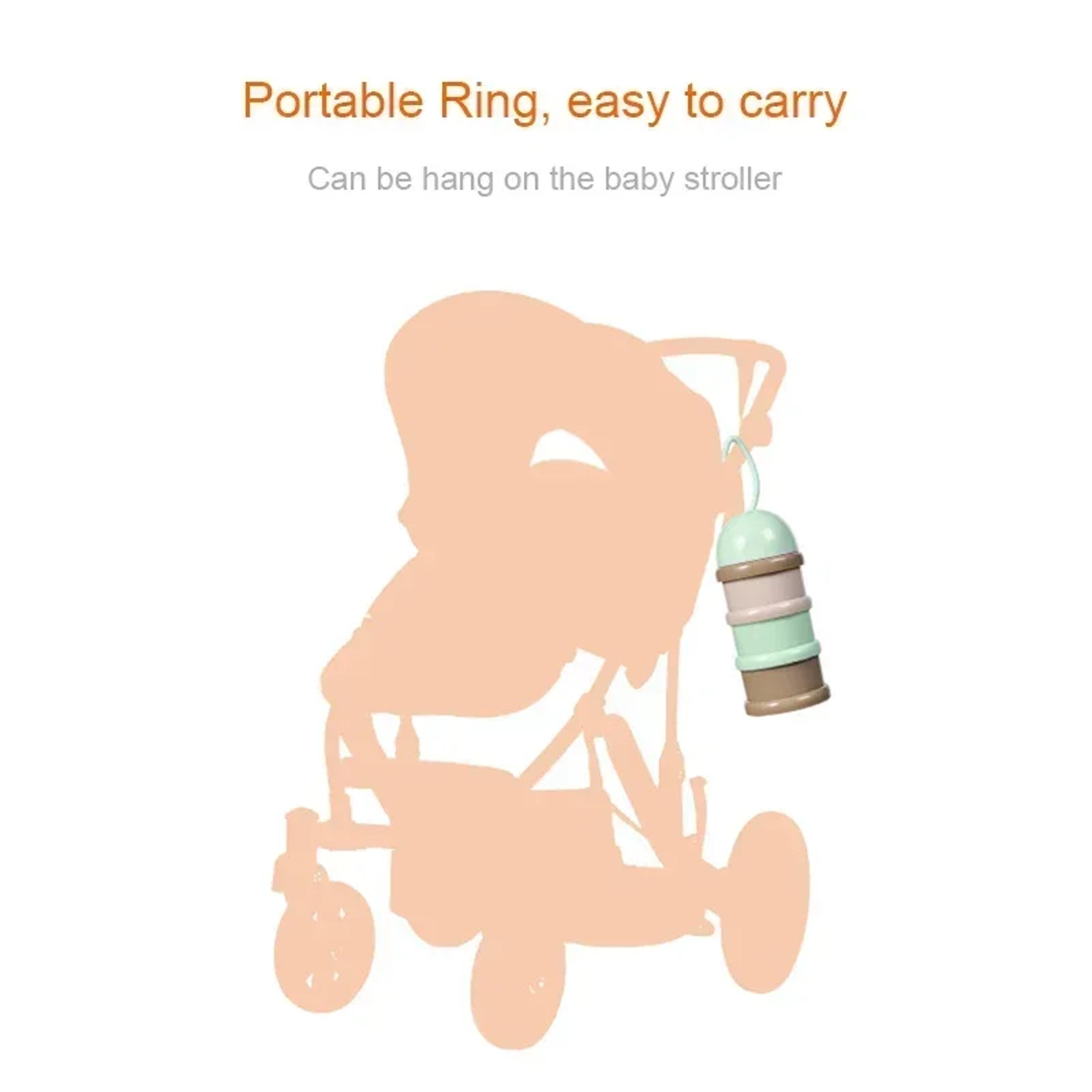 Colored Milk Powder Box Portable Toddler Food Container Convenient Snack Container For Travel Porti 3